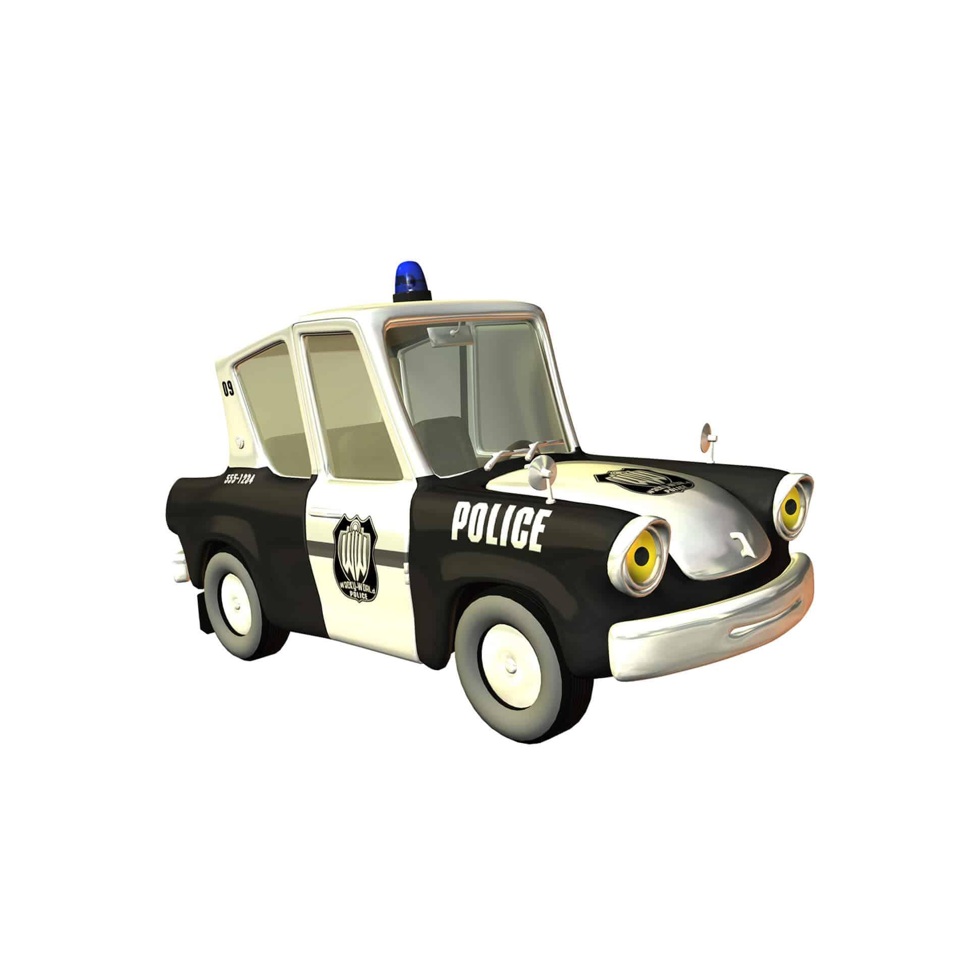 Muursticker Politie Auto