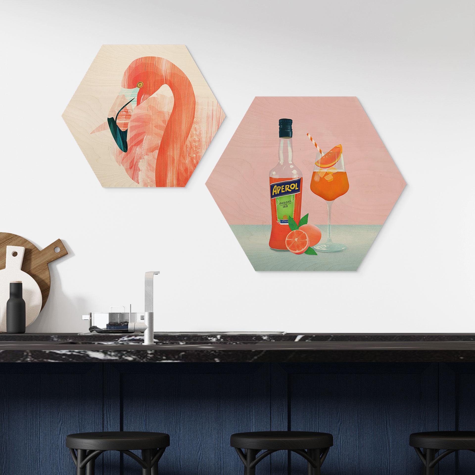 Sekskantet træ Aperol - Lizde