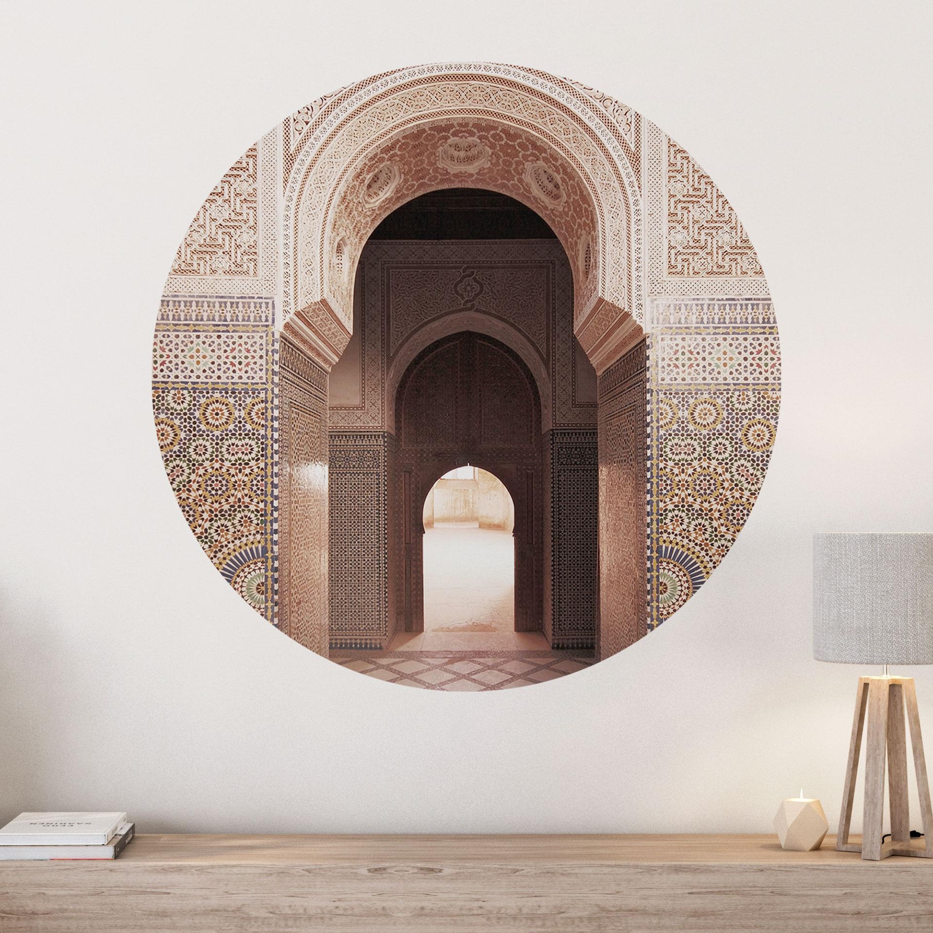 Wallsticker Orientalsk port med mosaikker - Sisi & Seb - Rund
