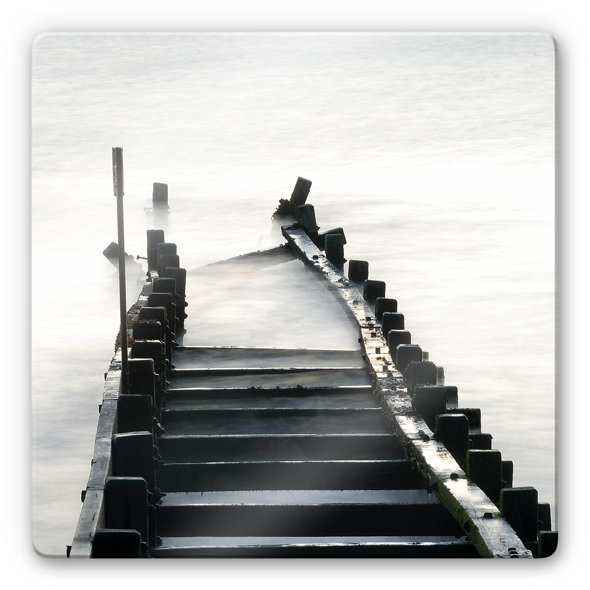 Tableau en verre - Way to nowhere - carré