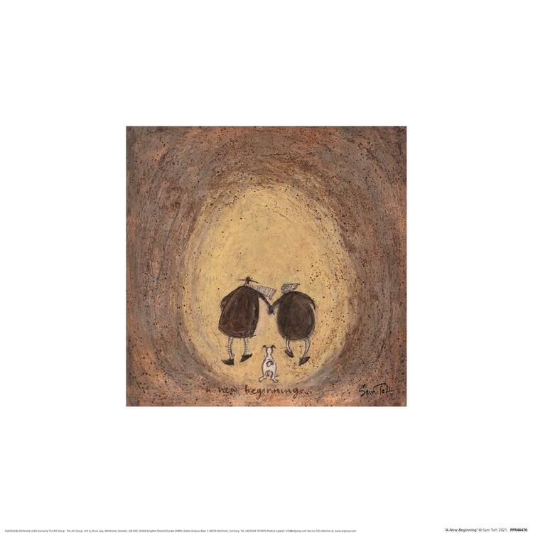 Plakat Sam Toft - A New Beginnig kunsttryk, Sam Toft (30 x 30 cm)