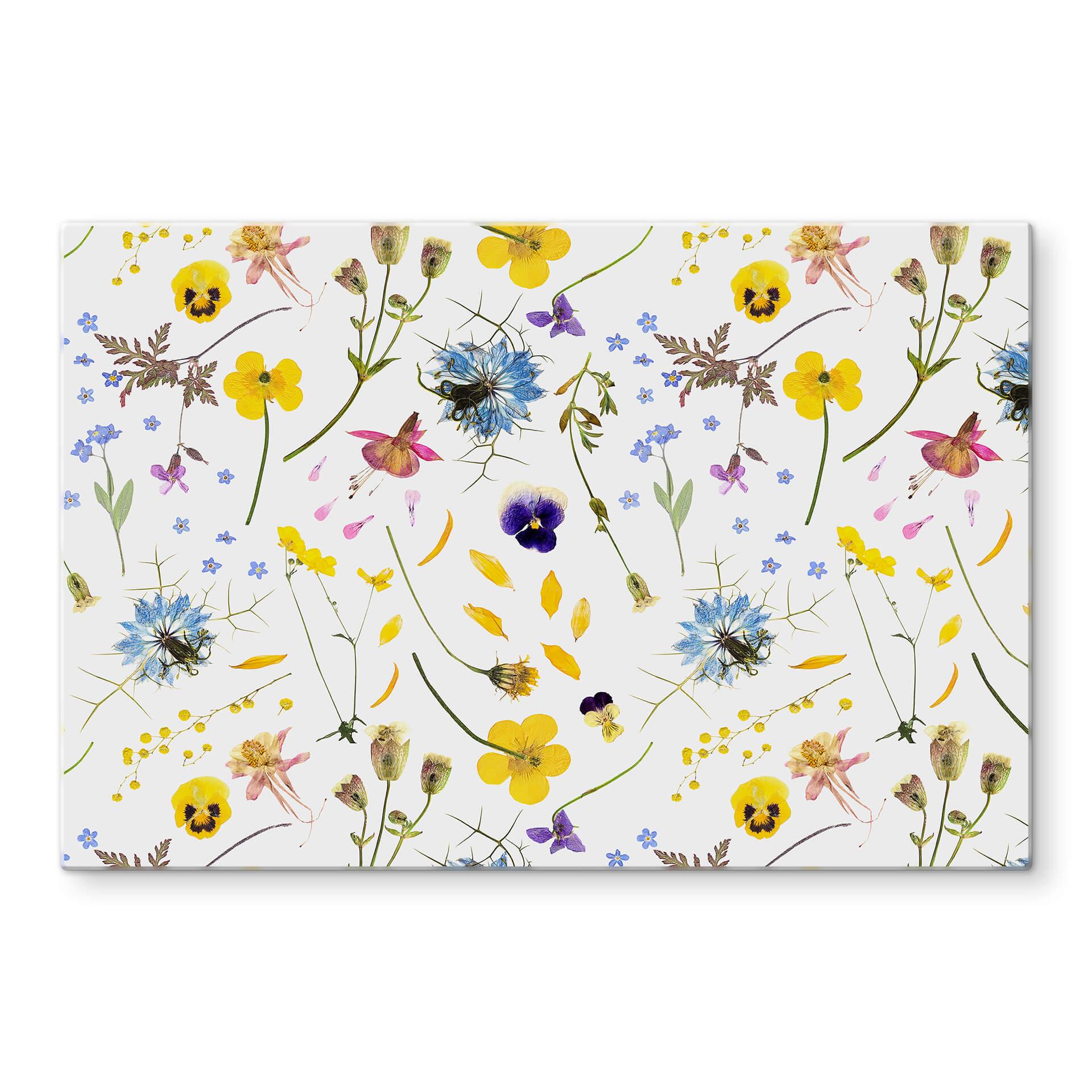 Pannello paraschizzi - UN Designs - Fiori secchi