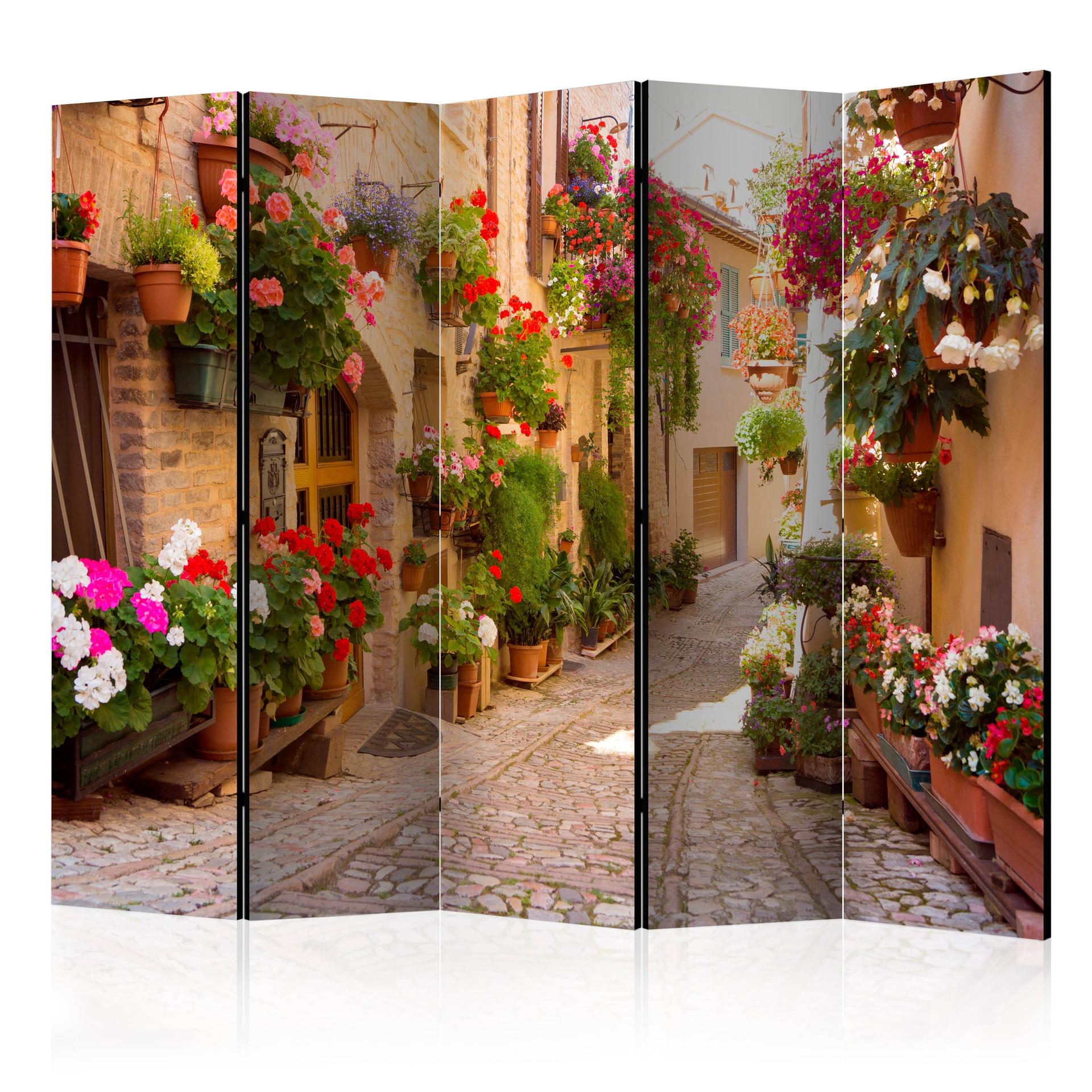 Rumdeler - Gyde i Spello (Italien) , 5-delt - 225x172 cm