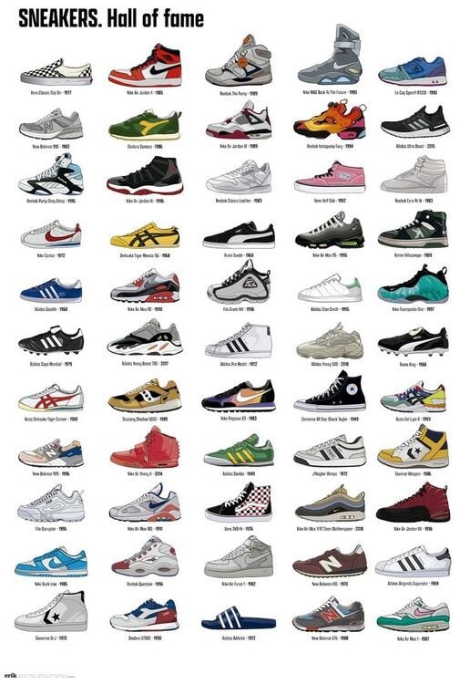 Poster Sneakers - Hall of Fame 61x91,5 cm