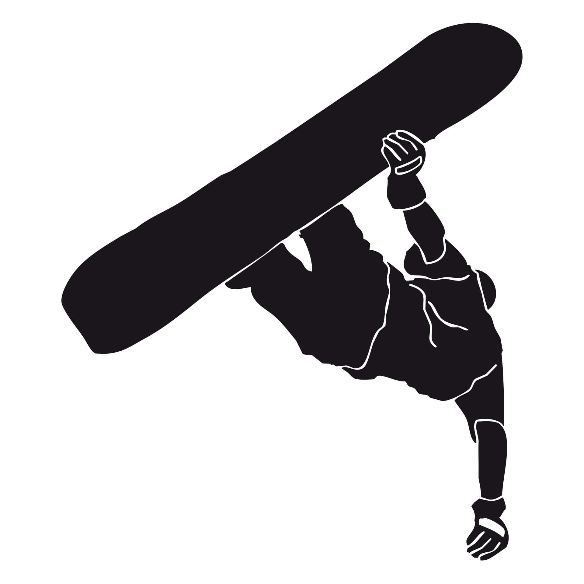 Wandtattoo Snowboarder 02