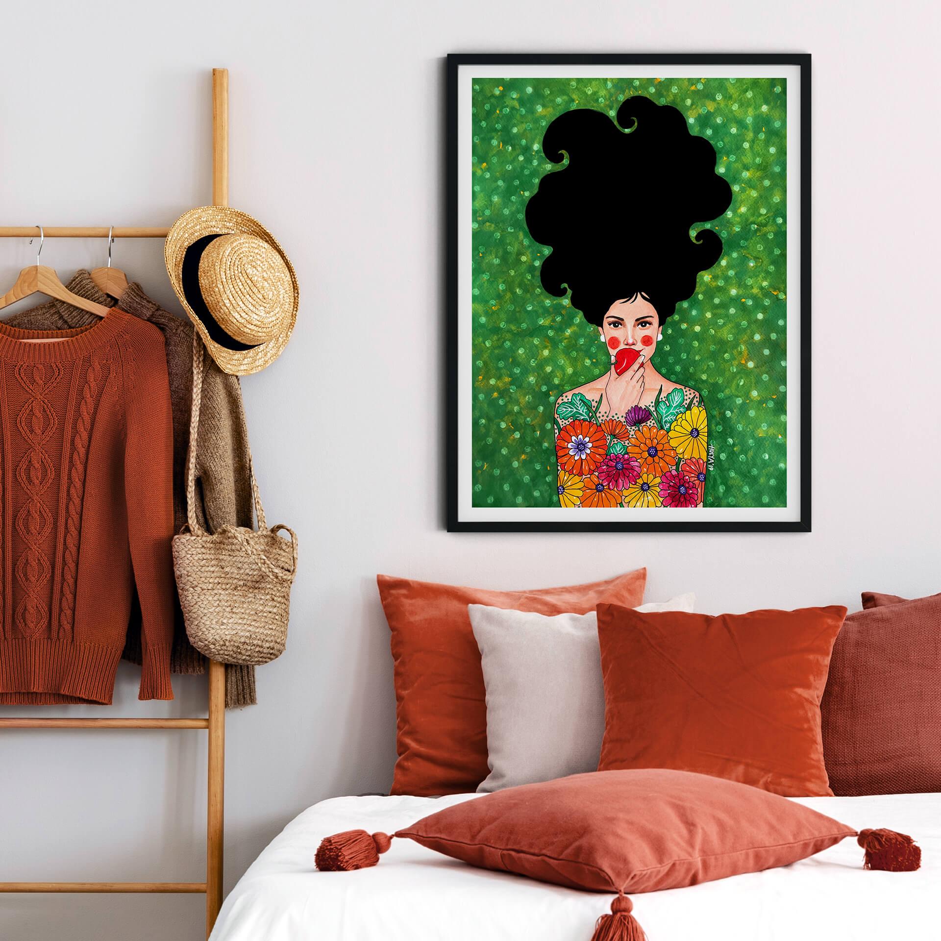 Póster Hülya - La manzana roja