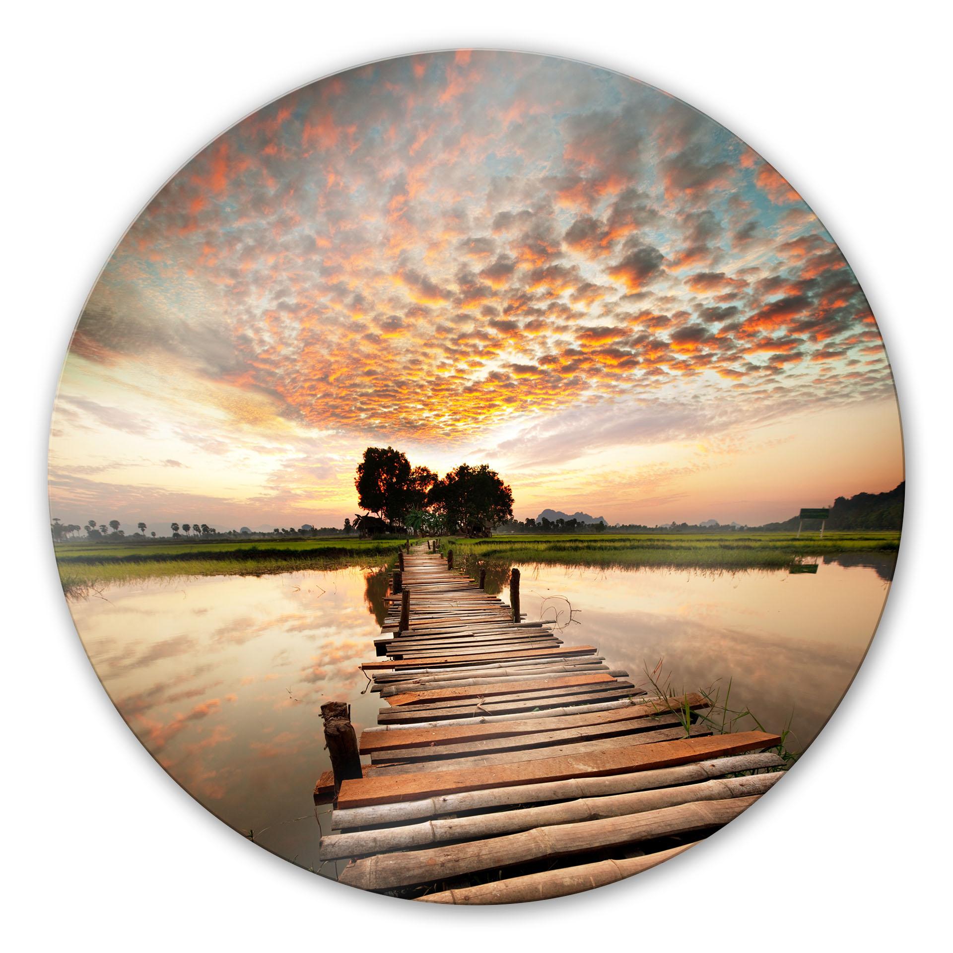 Tableau en verre - To the other side - rond