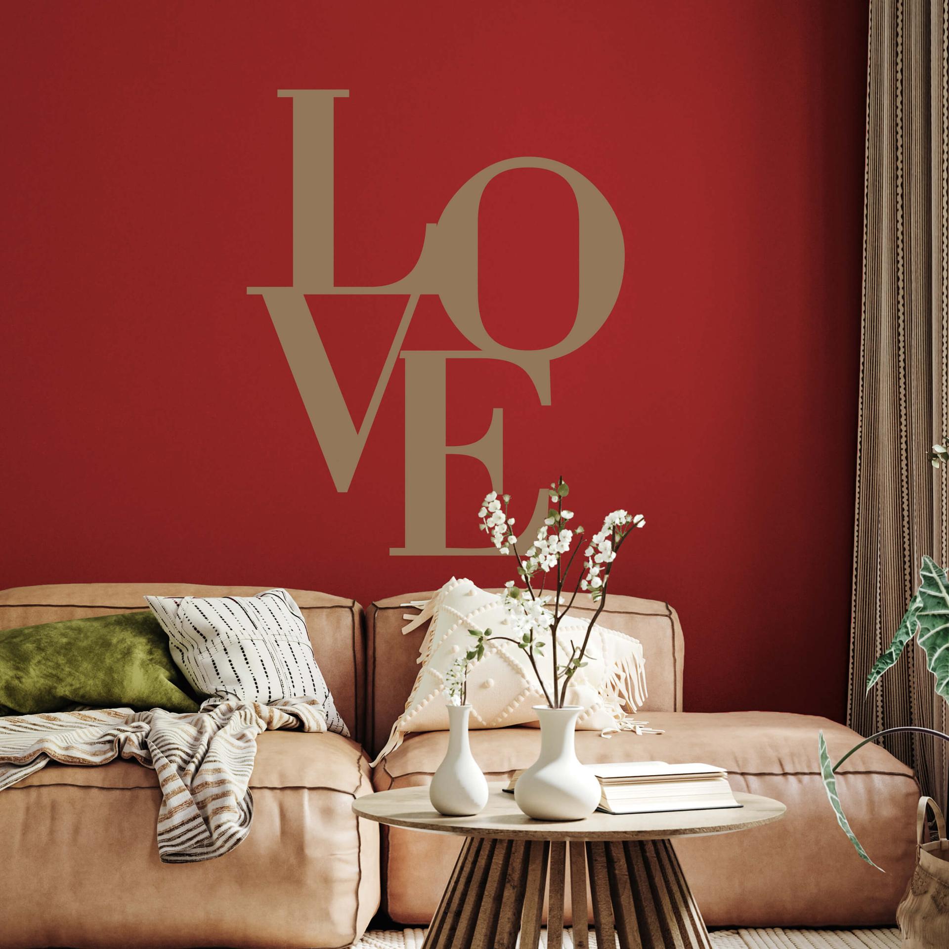 Muursticker LOVE typografie