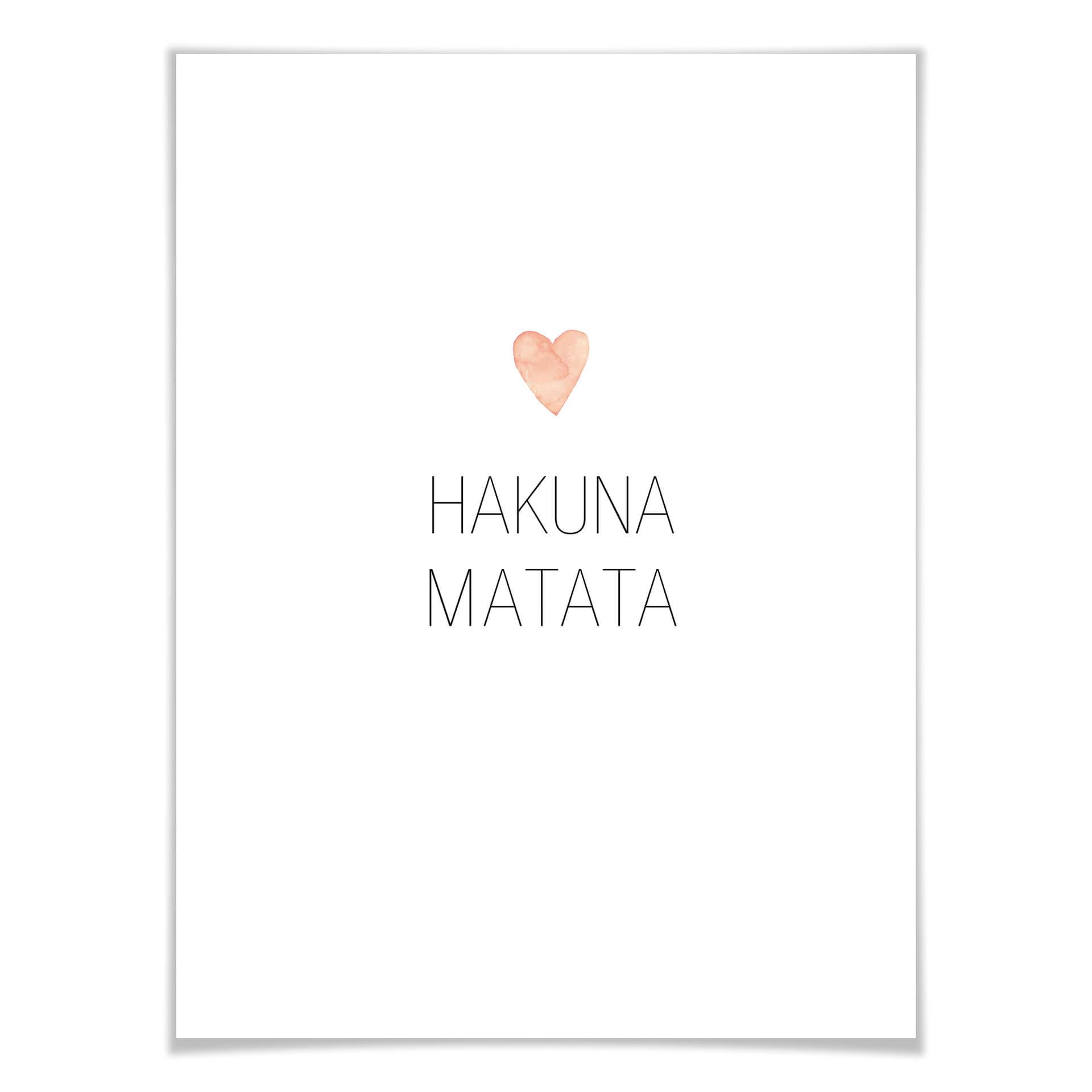Plakat Confetti & Cream - Hakuna Matata