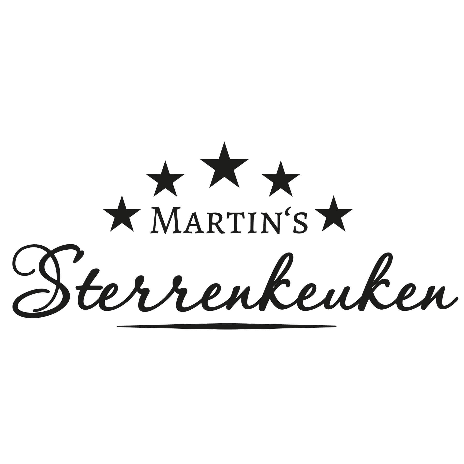 Wandtattoo + Name Sterrenkeuken
