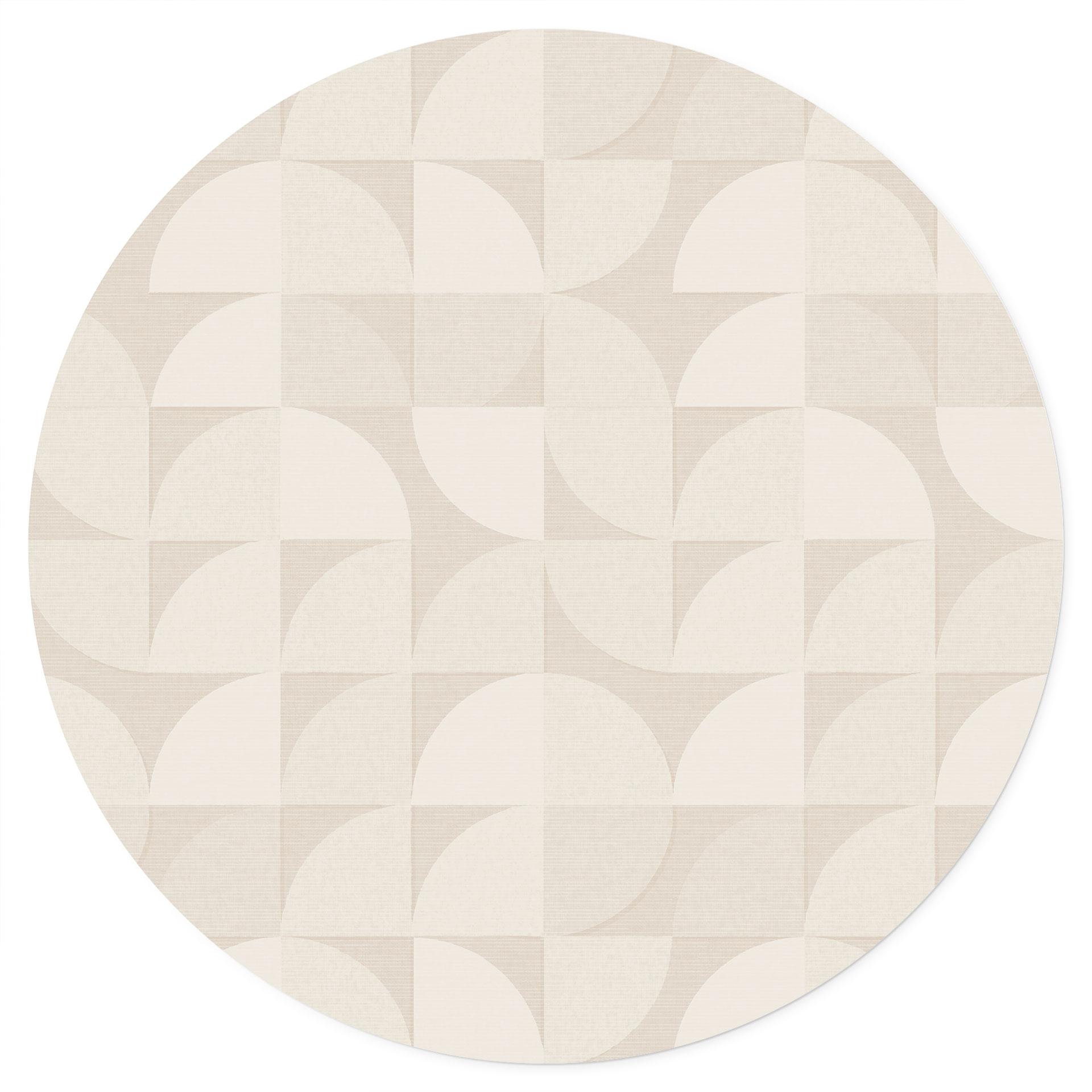 Halvcirkelformet Wallsticker i retrostil - Bloomery Decor - Rund