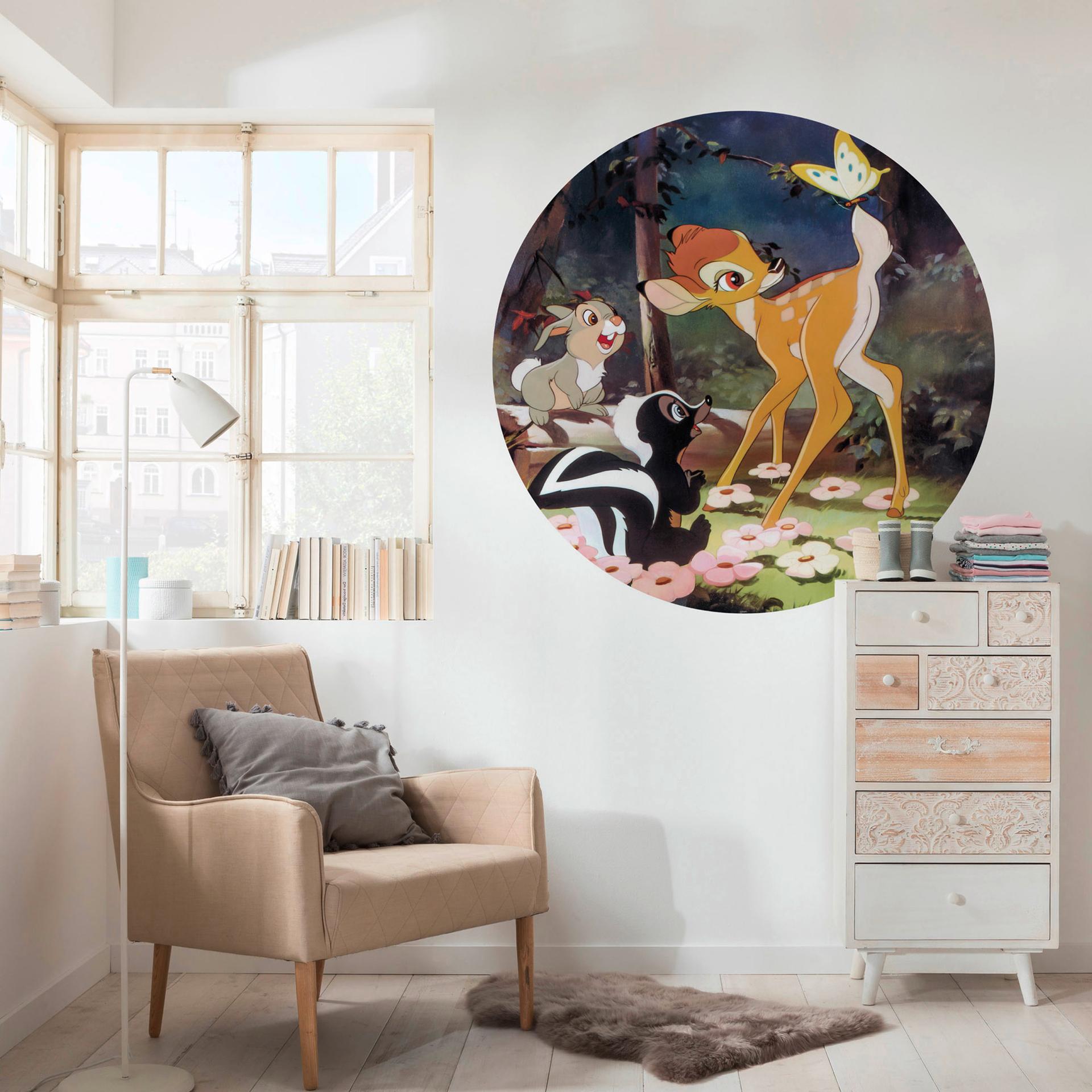 zelfklevend behang - Bambi Butterfly - 125 x 125 cm