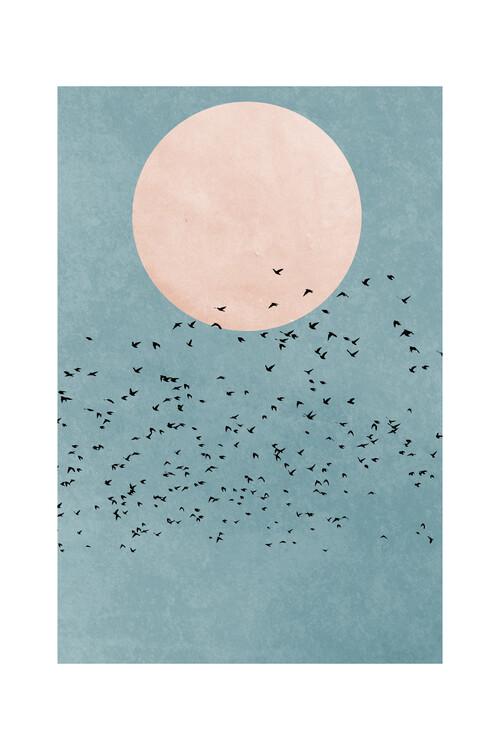 Kunstplakat Kubistika - Fly away, plakat (40 x 60 cm)