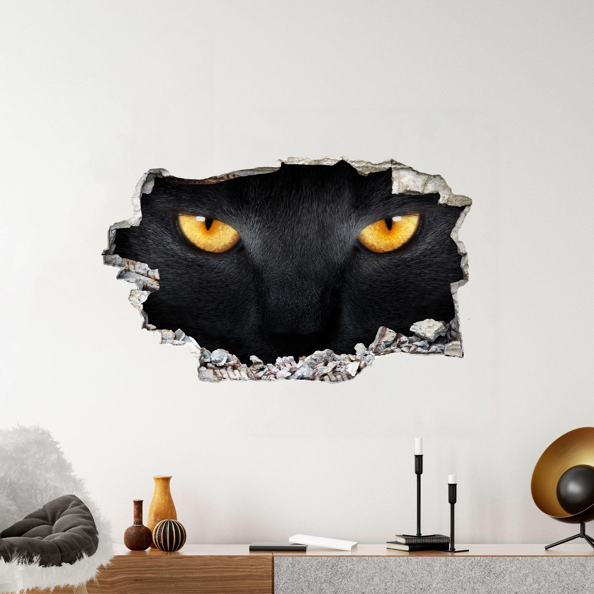 3D Wallsticker kattens øjne