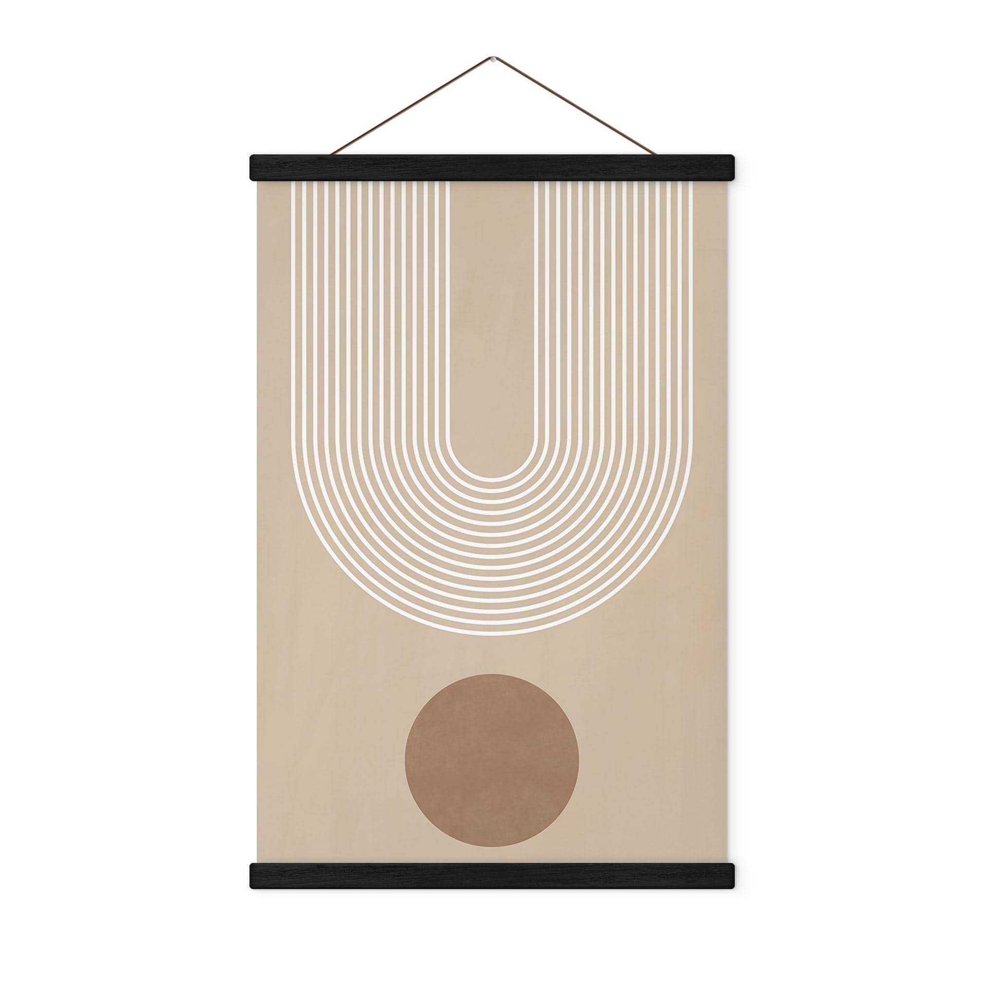 Tekstil plakat Abstrakt geometri i balance - Ristova