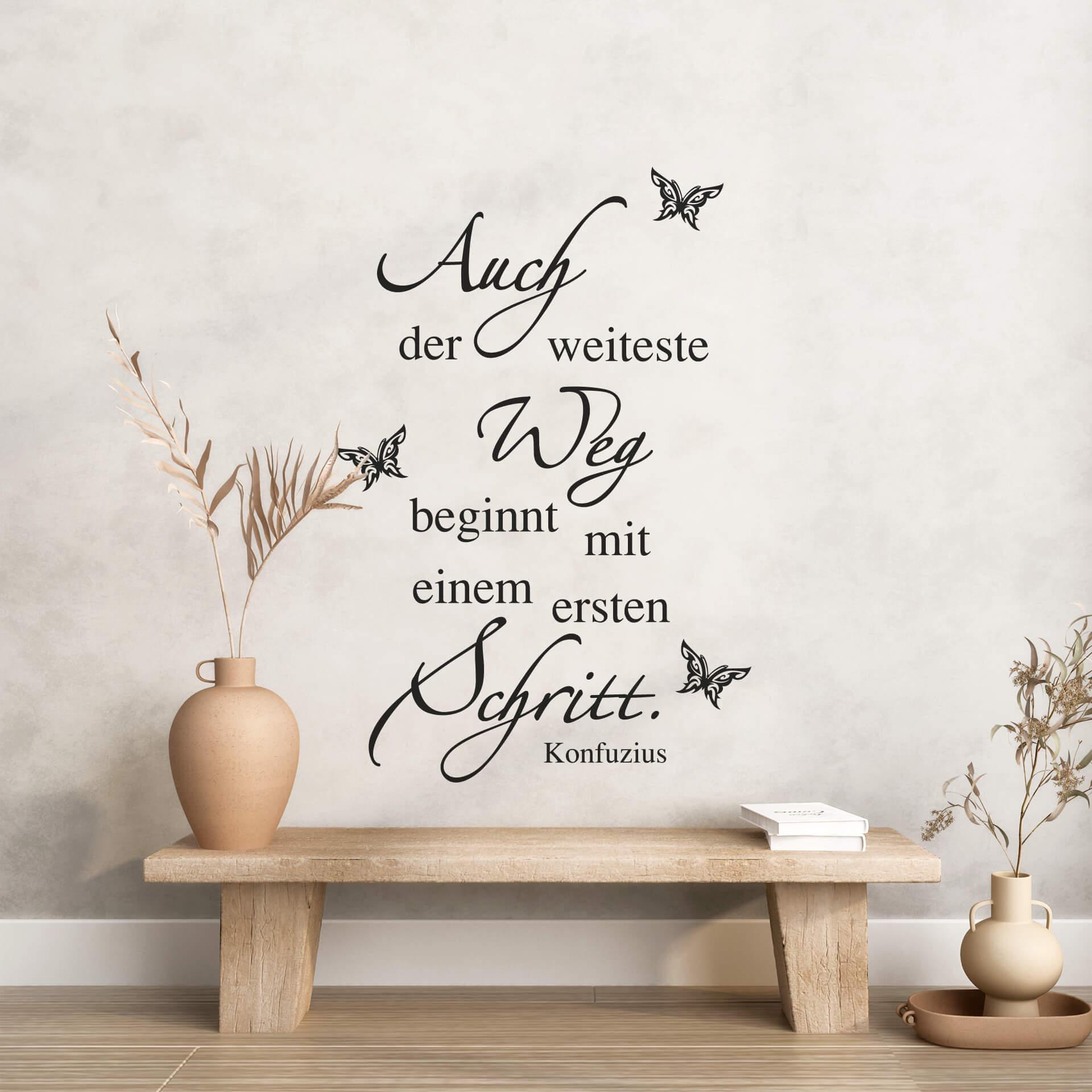 Wandtattoo Auch der weiteste Weg... 02