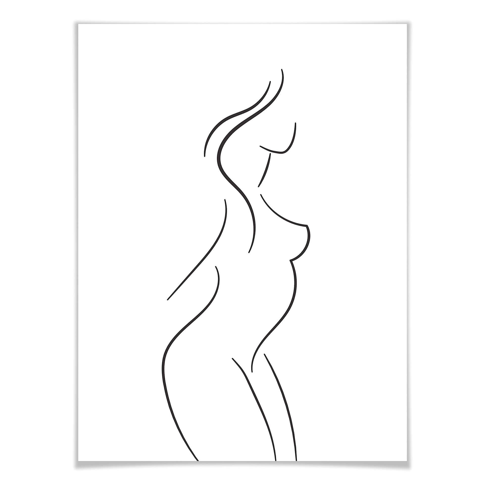 Plakat Lineart - W profilu
