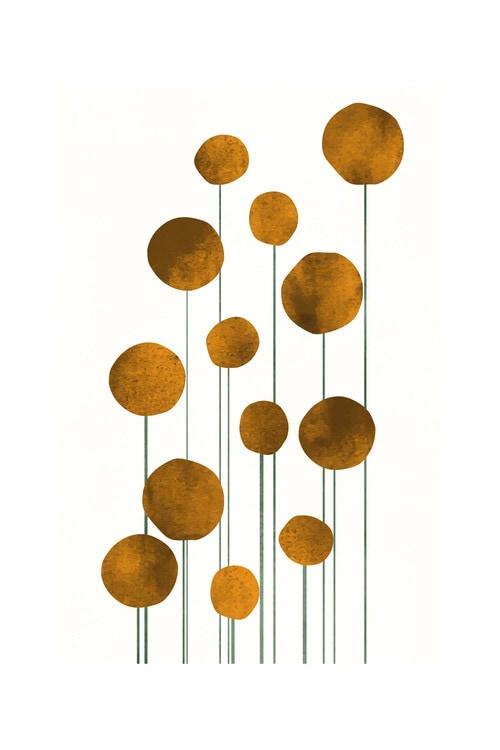 Kunstplakat Kubistika - Vandblomster no,2, plakat (40 x 60 cm)