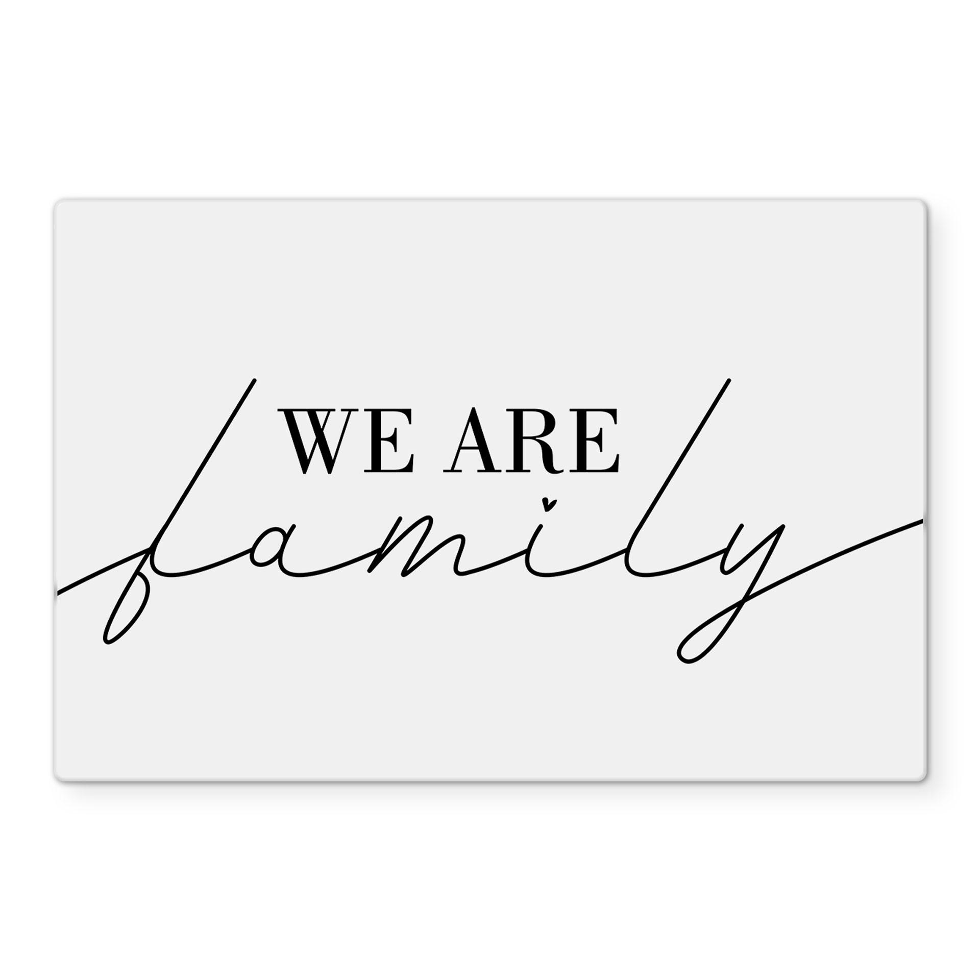 Stænkplade - We are family