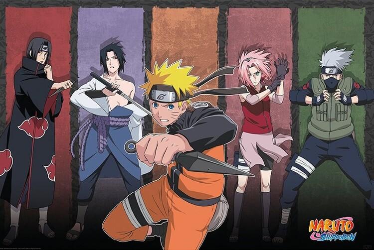 Poster, film poster Naruto Shippuden - Naruto & Allies 91,5x61 cm