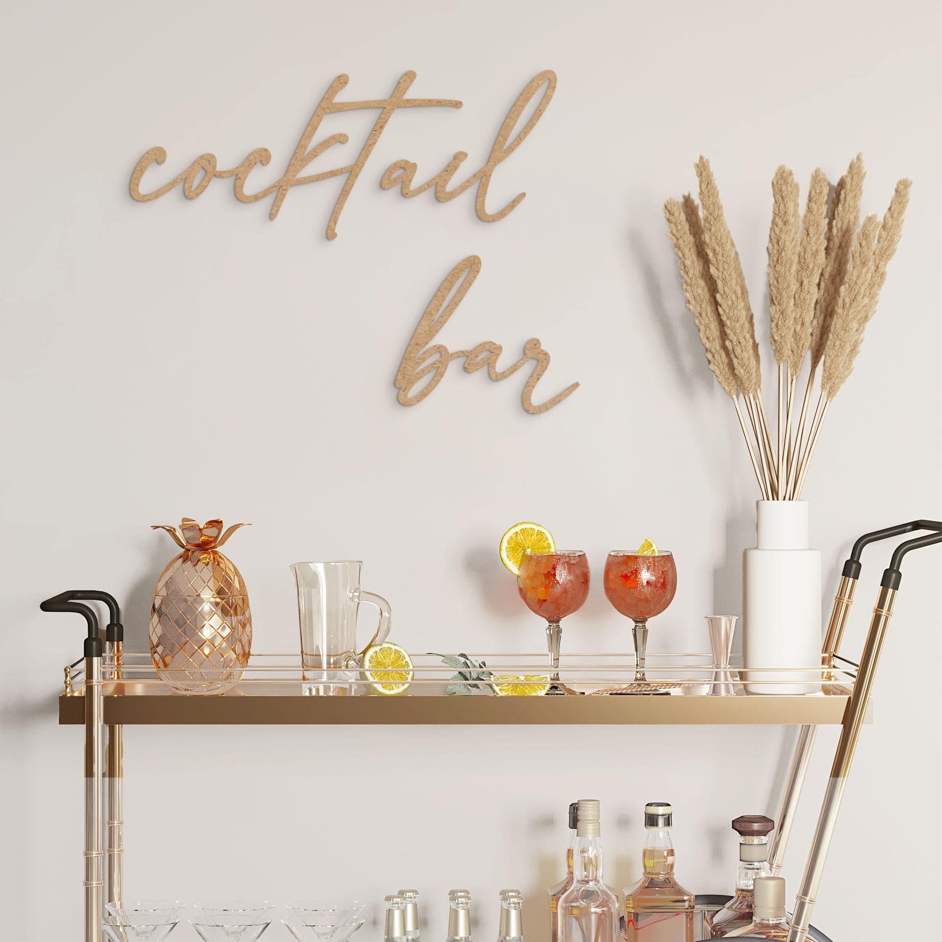 MDF-dekoration Cocktail Bar