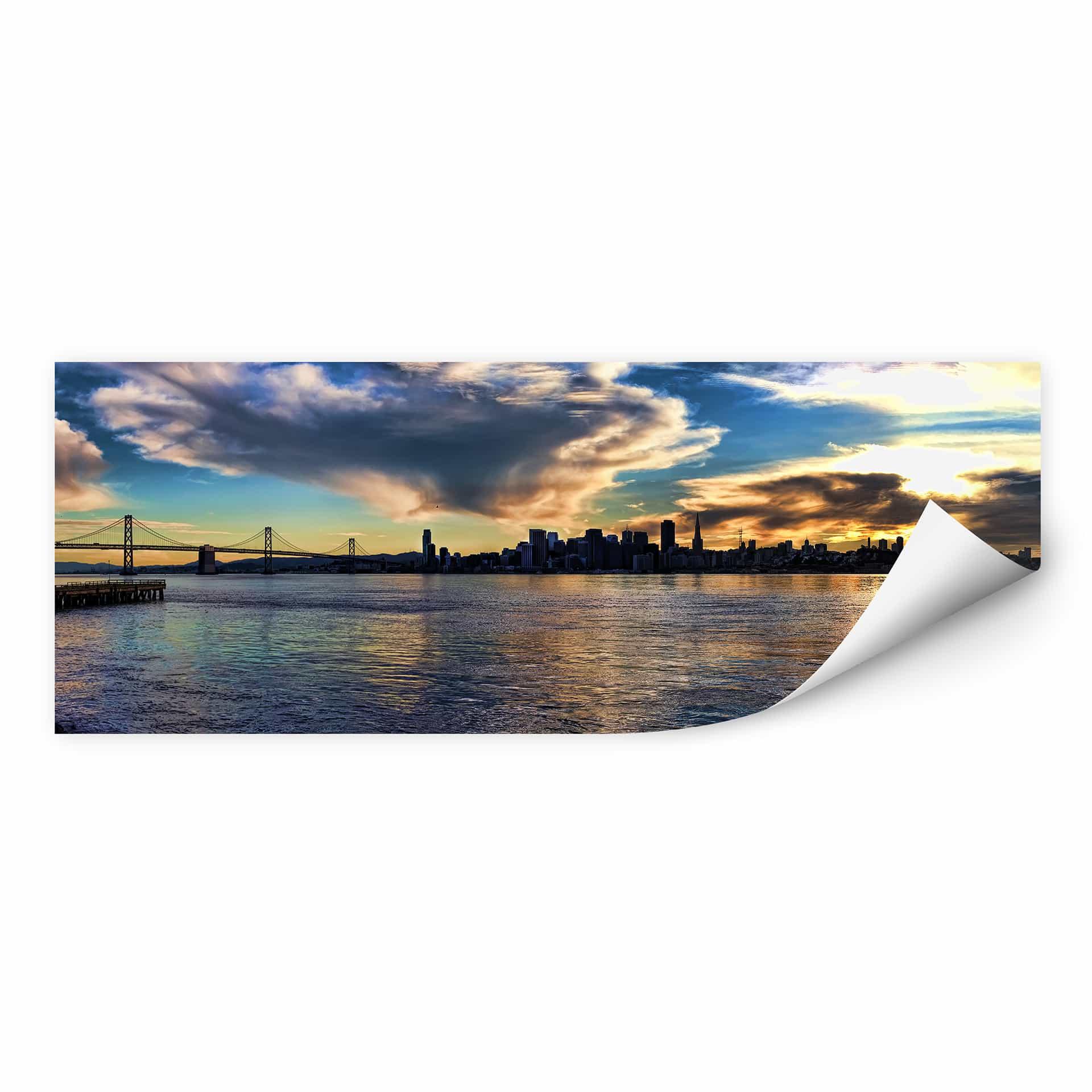Zelfklevende Poster  San Francisco Skyline - Panorama