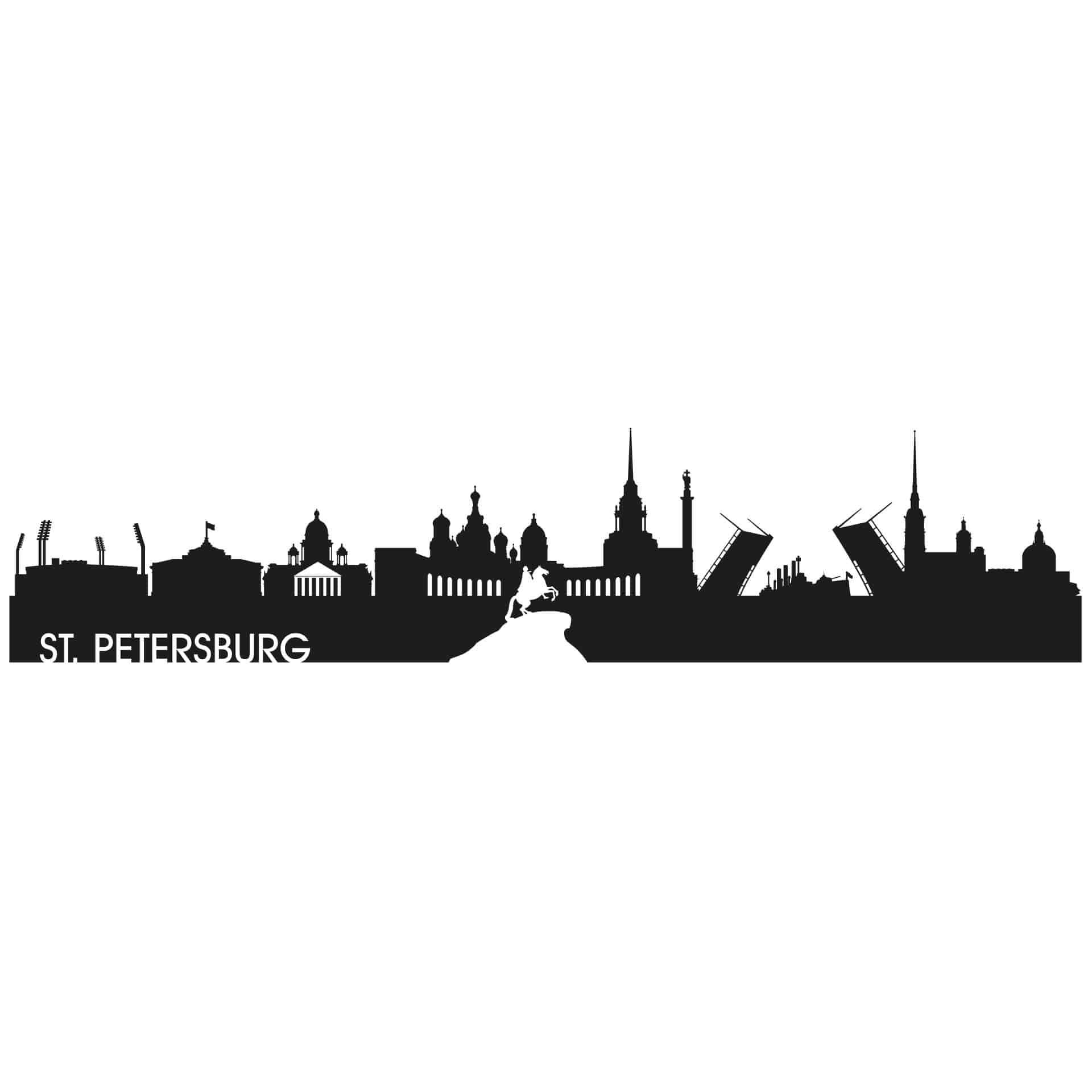 Wandtattoo Skyline St. Petersburg