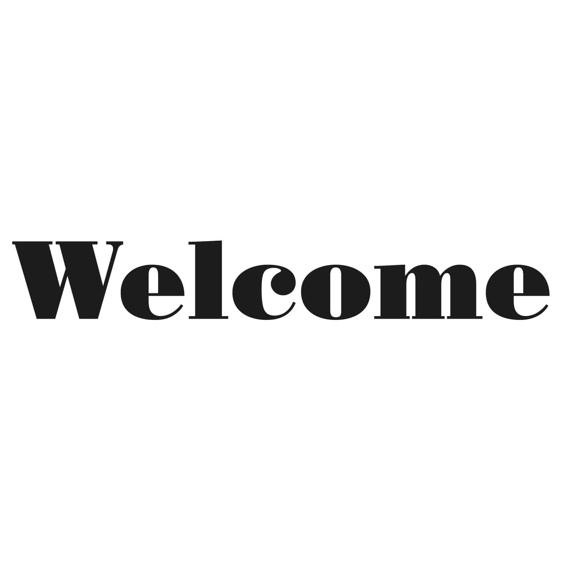 Adesivo murale - Welcome 3