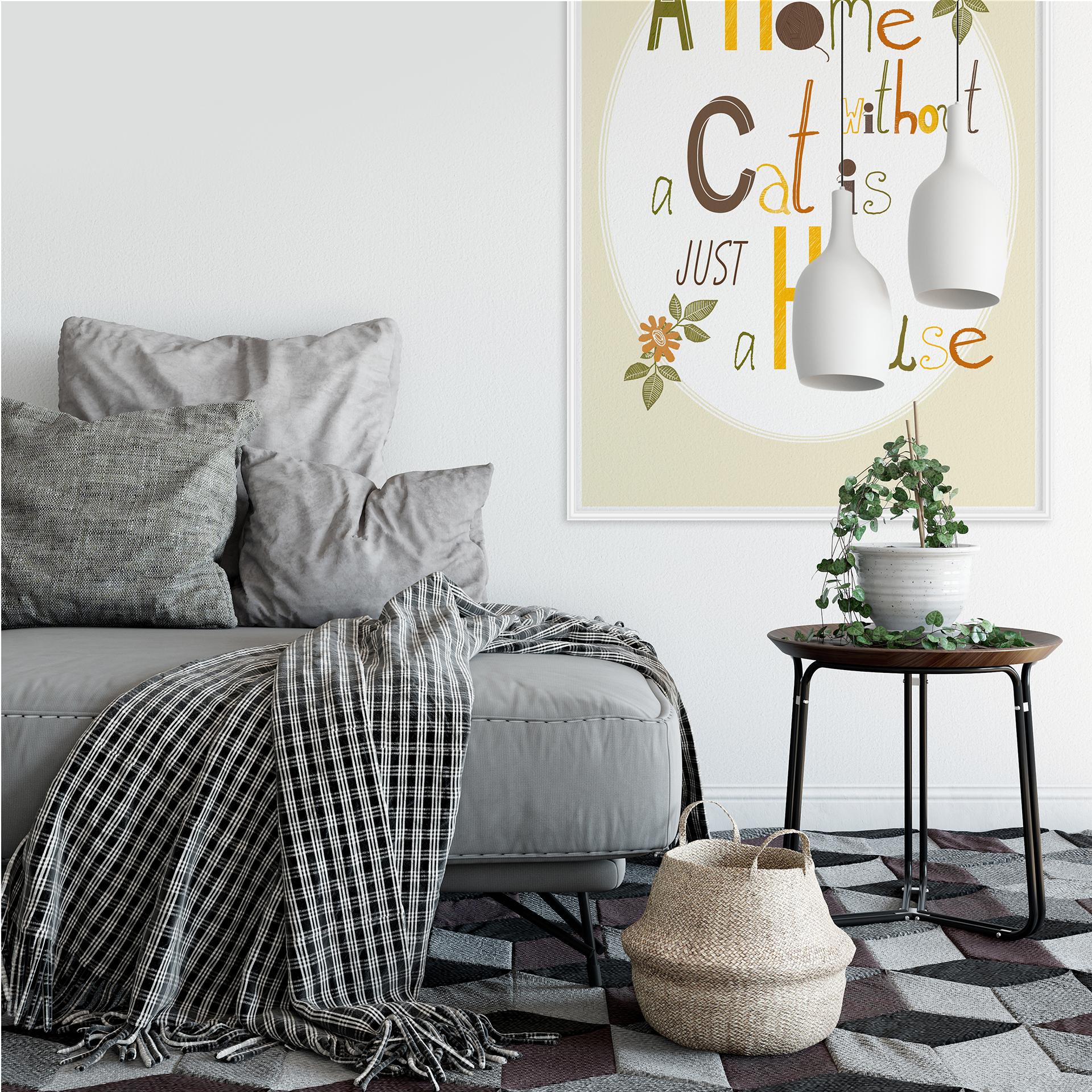 Zelfklevende Poster - Loske - a Home without a Cat