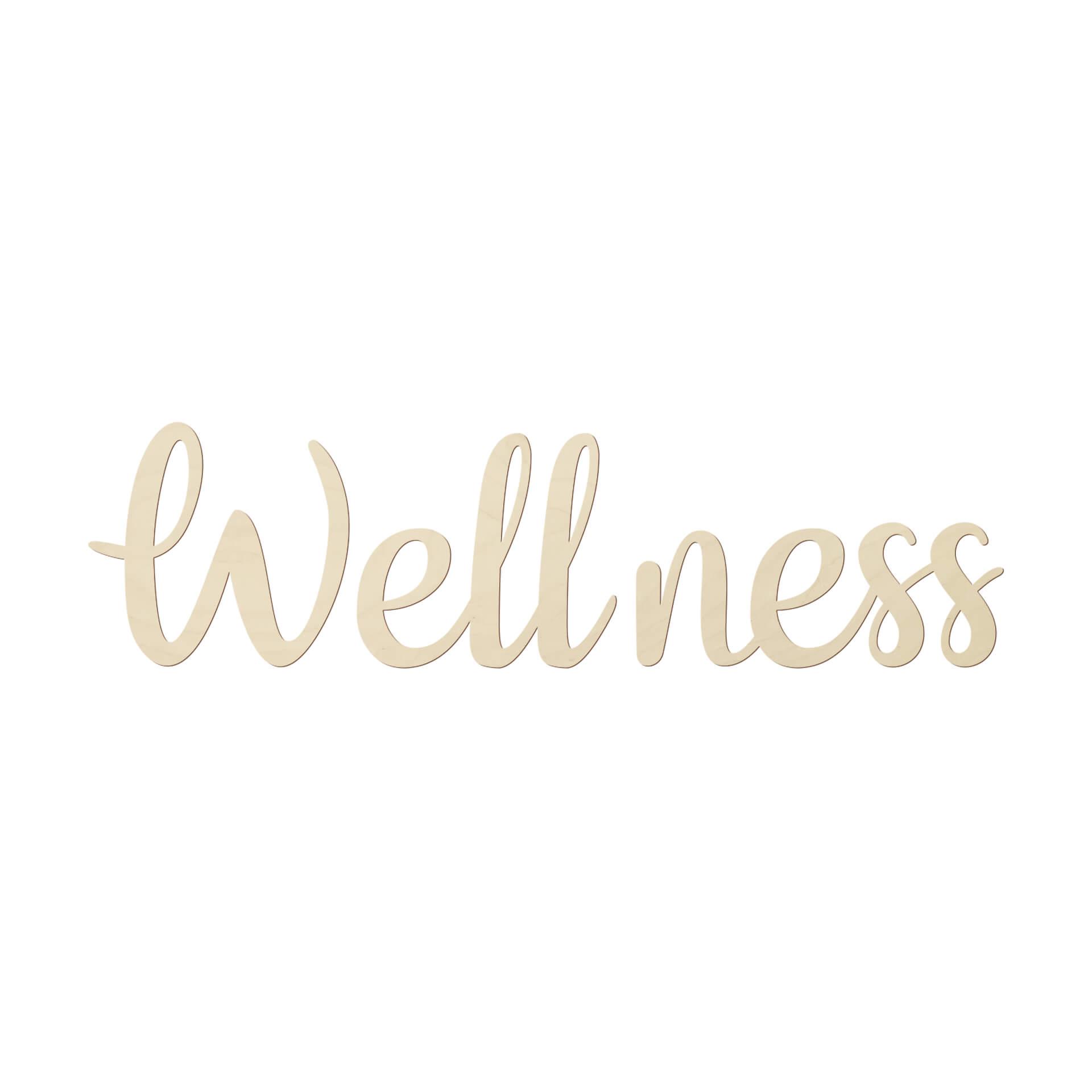 Wanddecoratie Populierenhout Wellness
