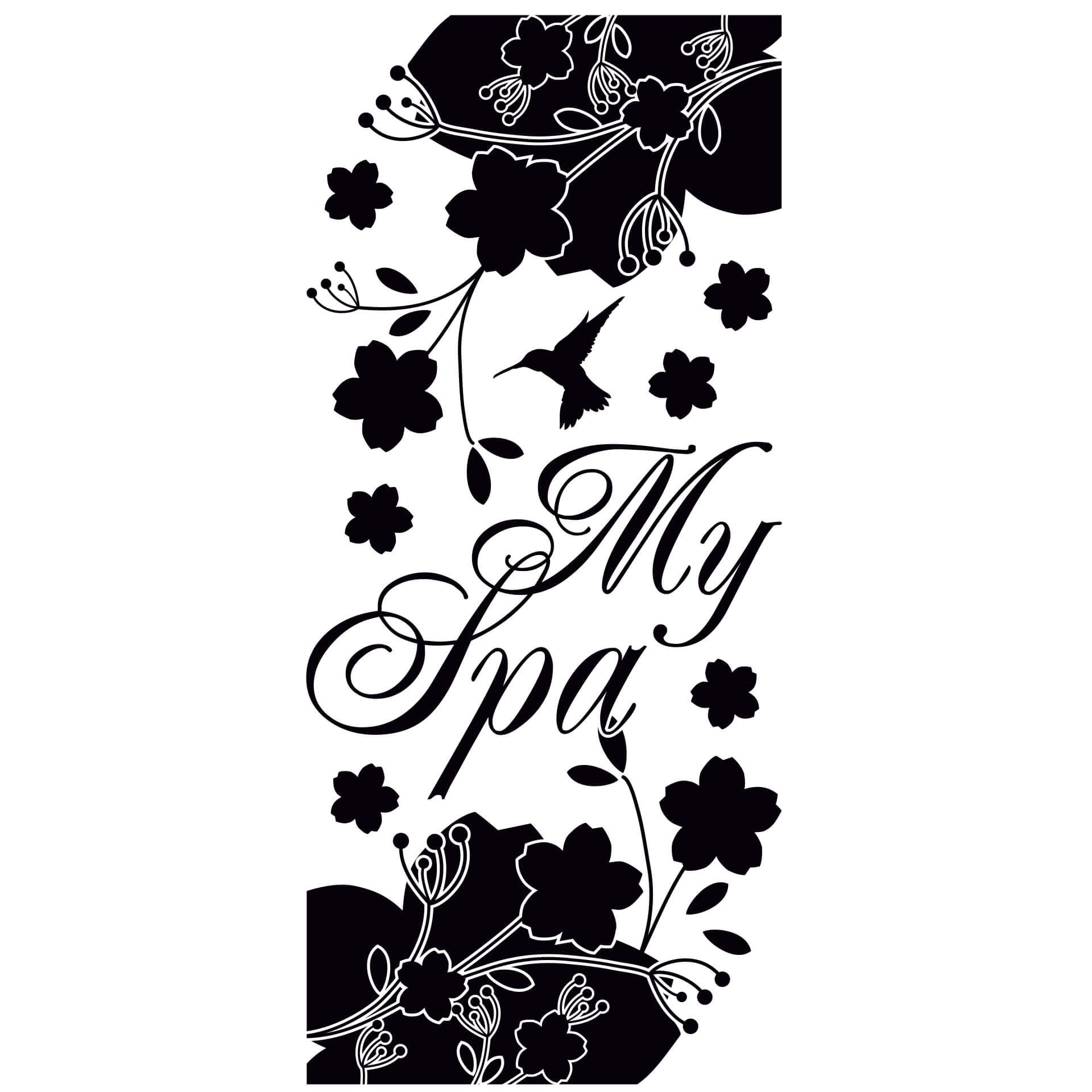 Adesivo murale Banner My Spa