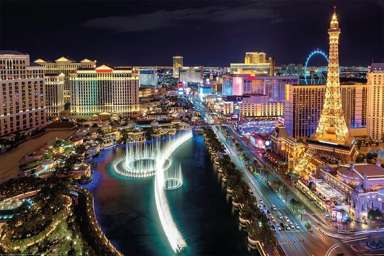 Poster Las Vegas - Aerial View 91,5x61 cm