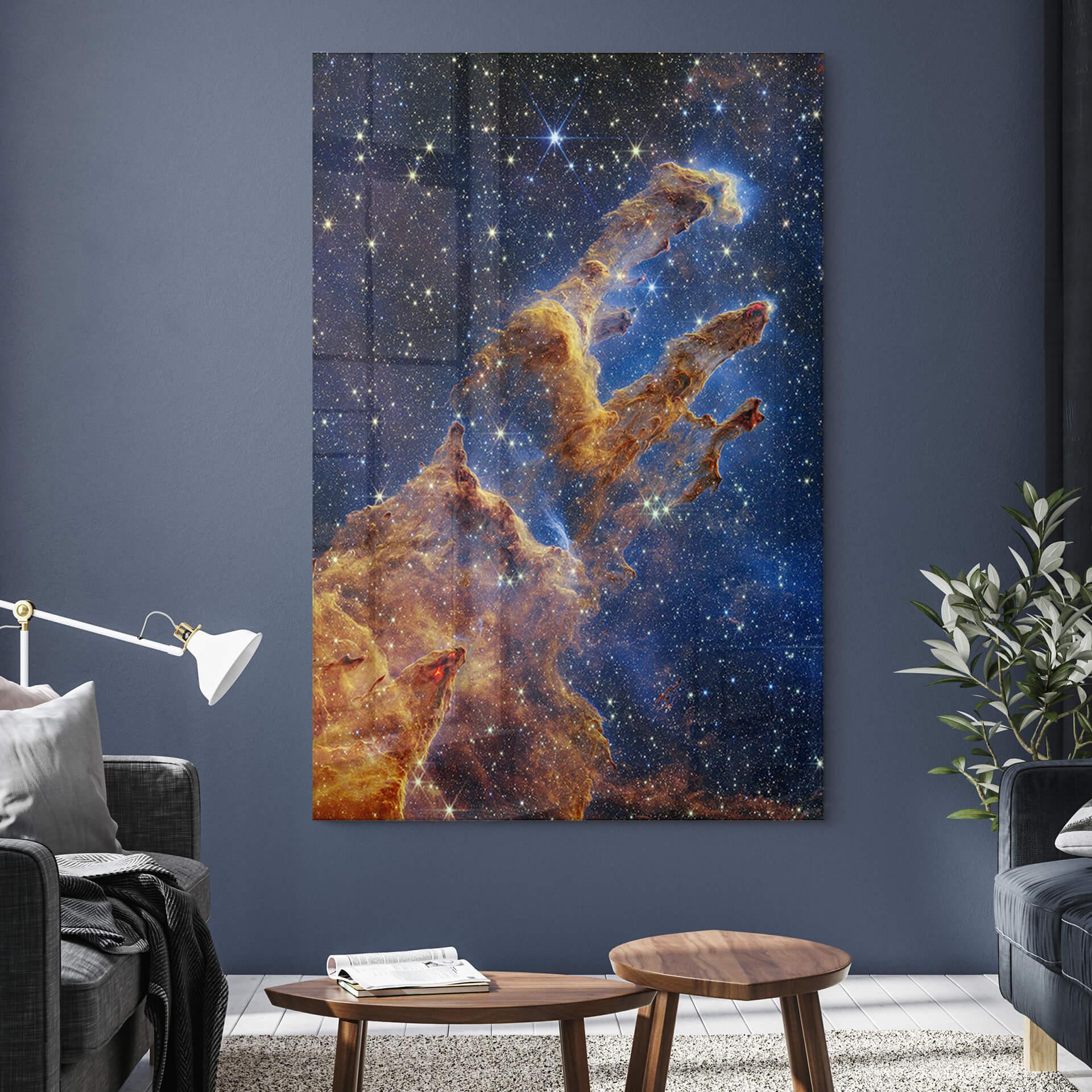 Akrylbillede James Webb Telescope - Skabelsens søjler
