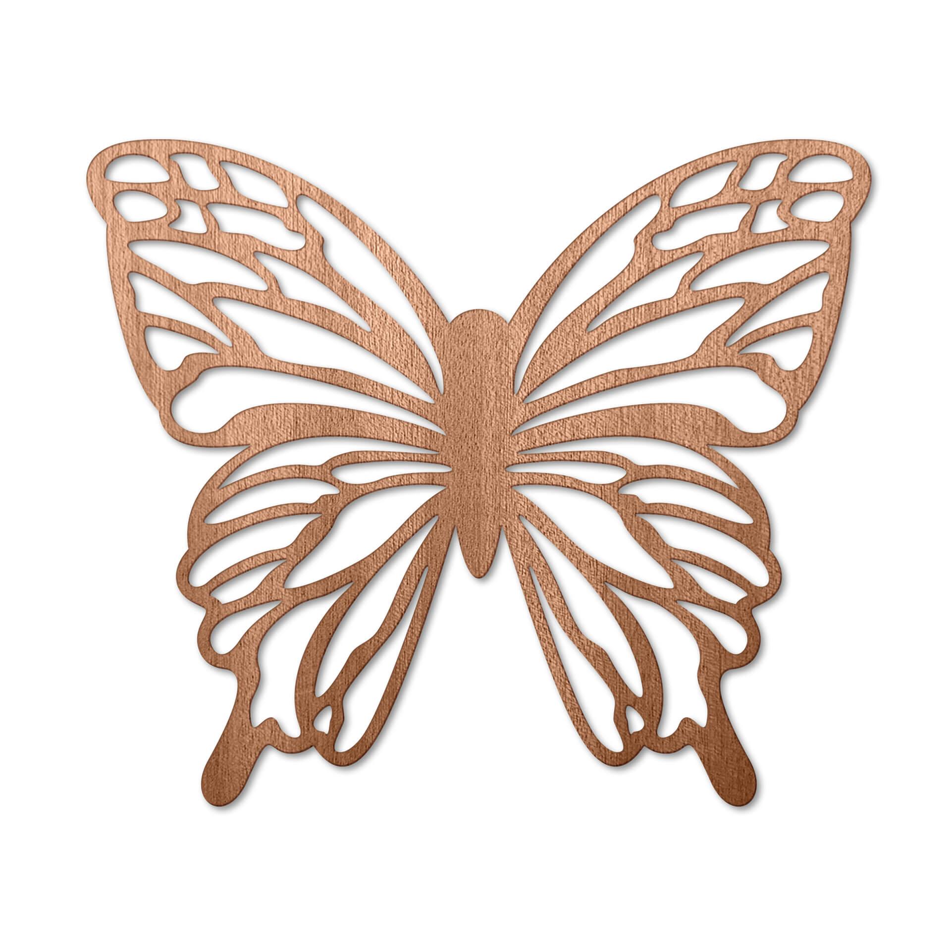 Houten Wanddecoratie Mahoniefineer Vlinder Isabella