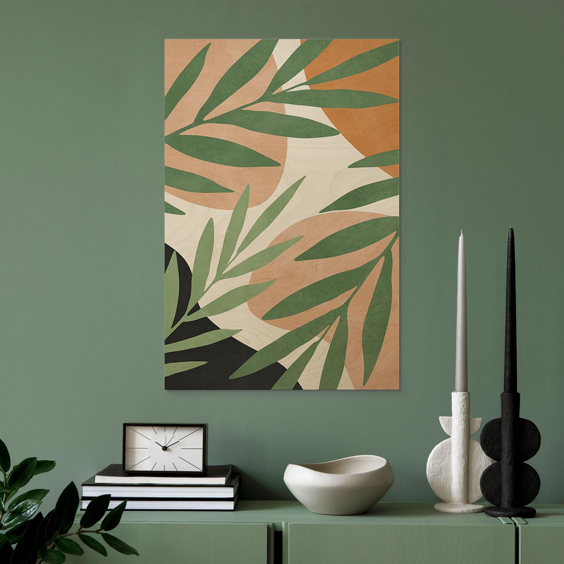 Billede af træ Abstrakte grene i tropisk look | Botanisk illustration - Costa