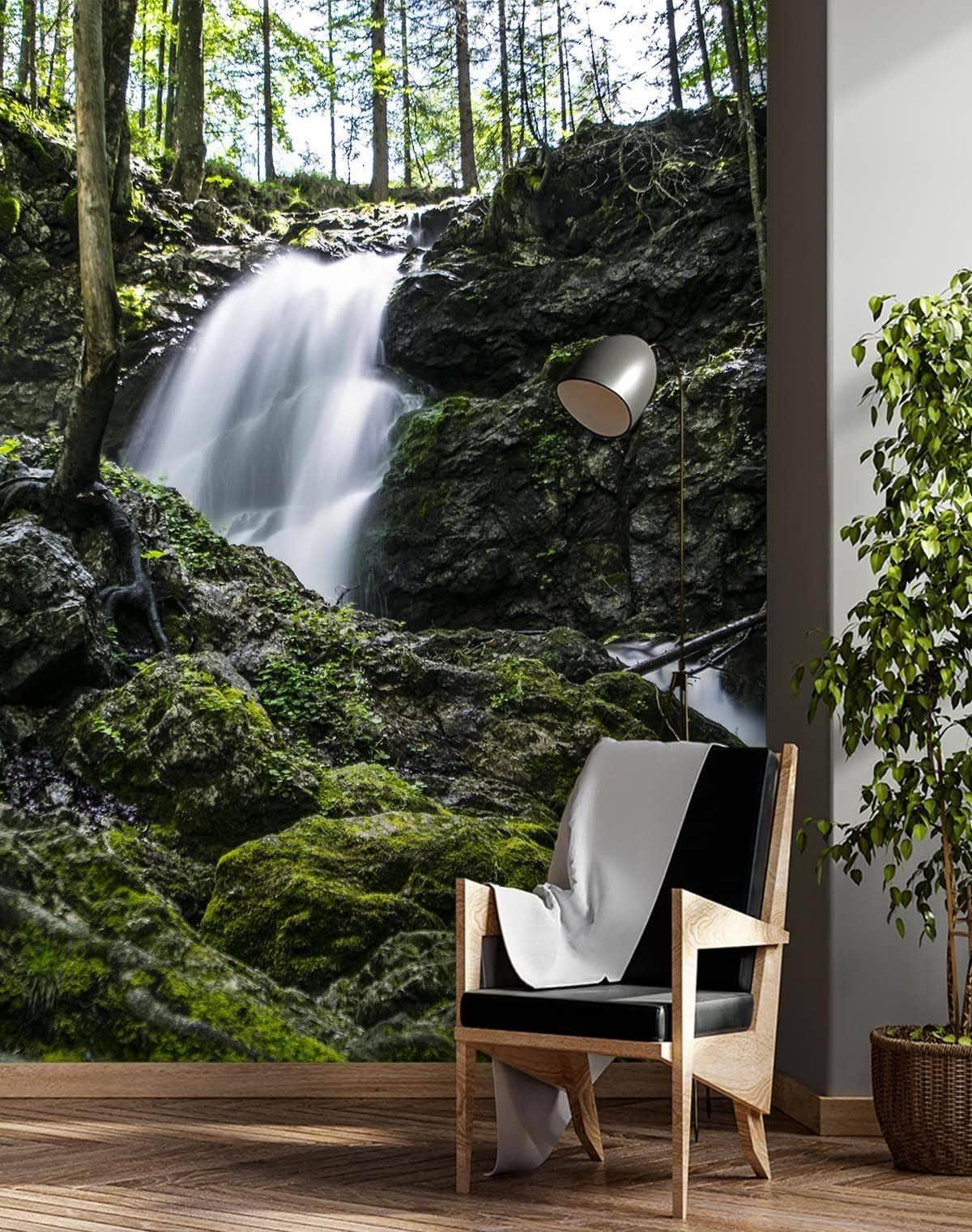 Fototapete, Wasserfall im Wald