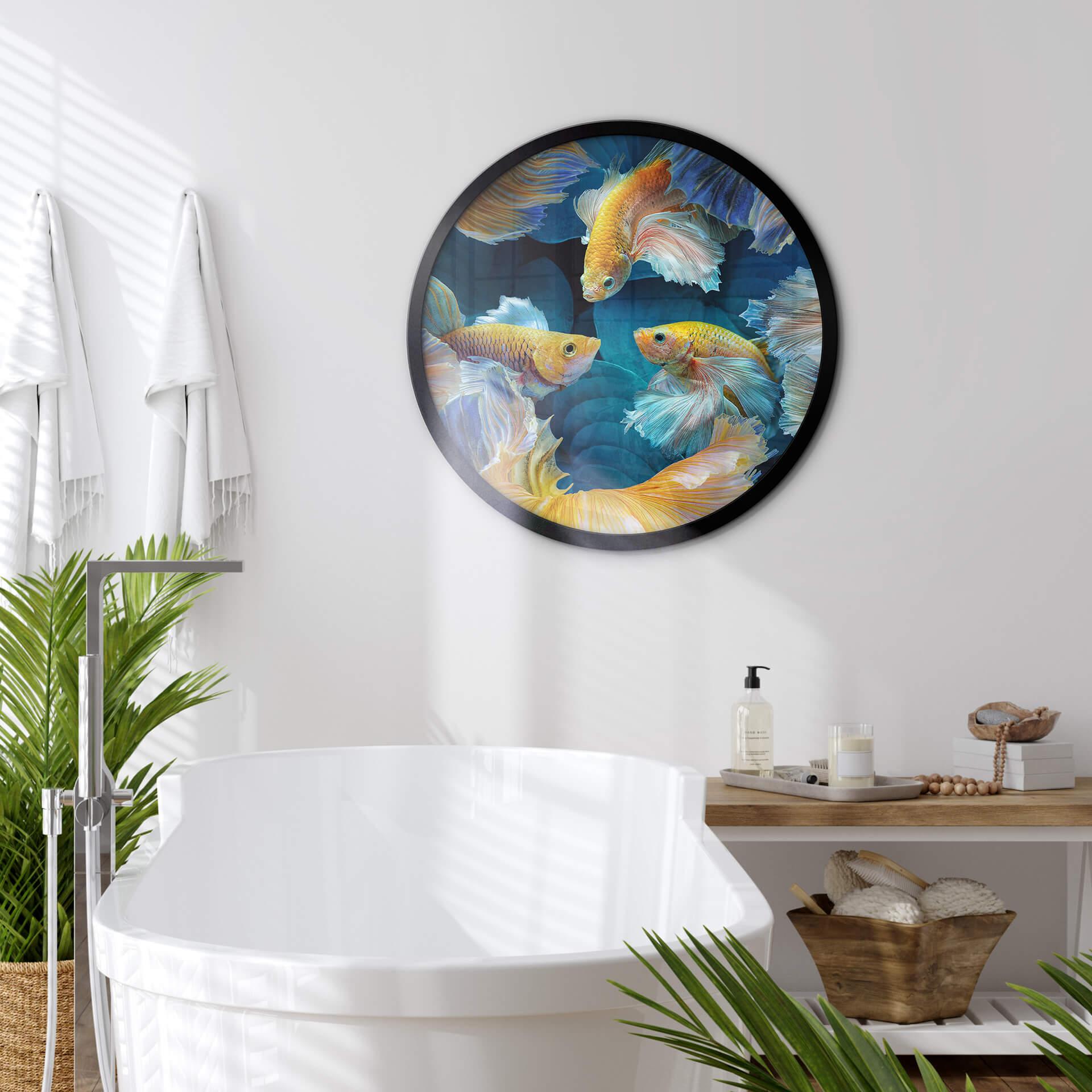 Póster Egger - Peces de colores - Redondo
