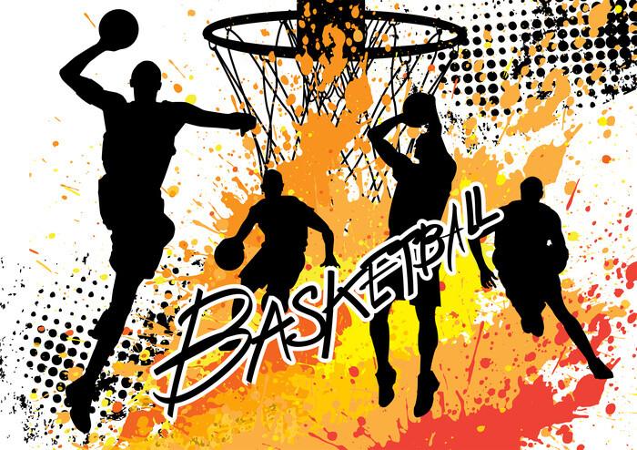 Sports Poster Basketball - Colour Splash 91,5x61 cm