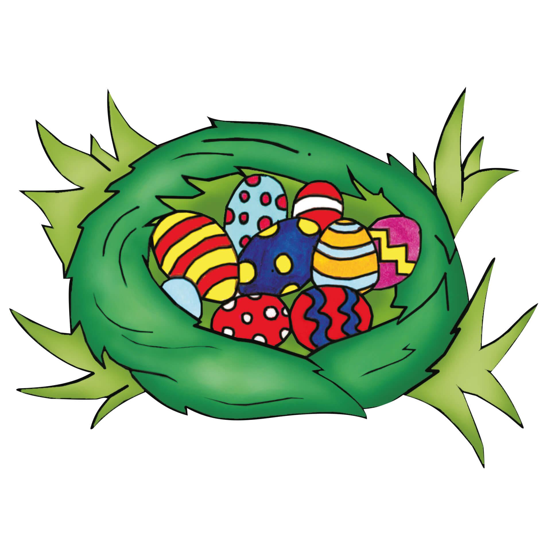 Wandtattoo Osternest