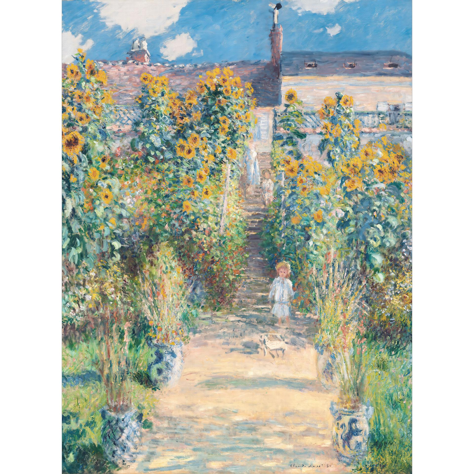 Fotobehang van Monet - de tuin van Monet in Vétheuil