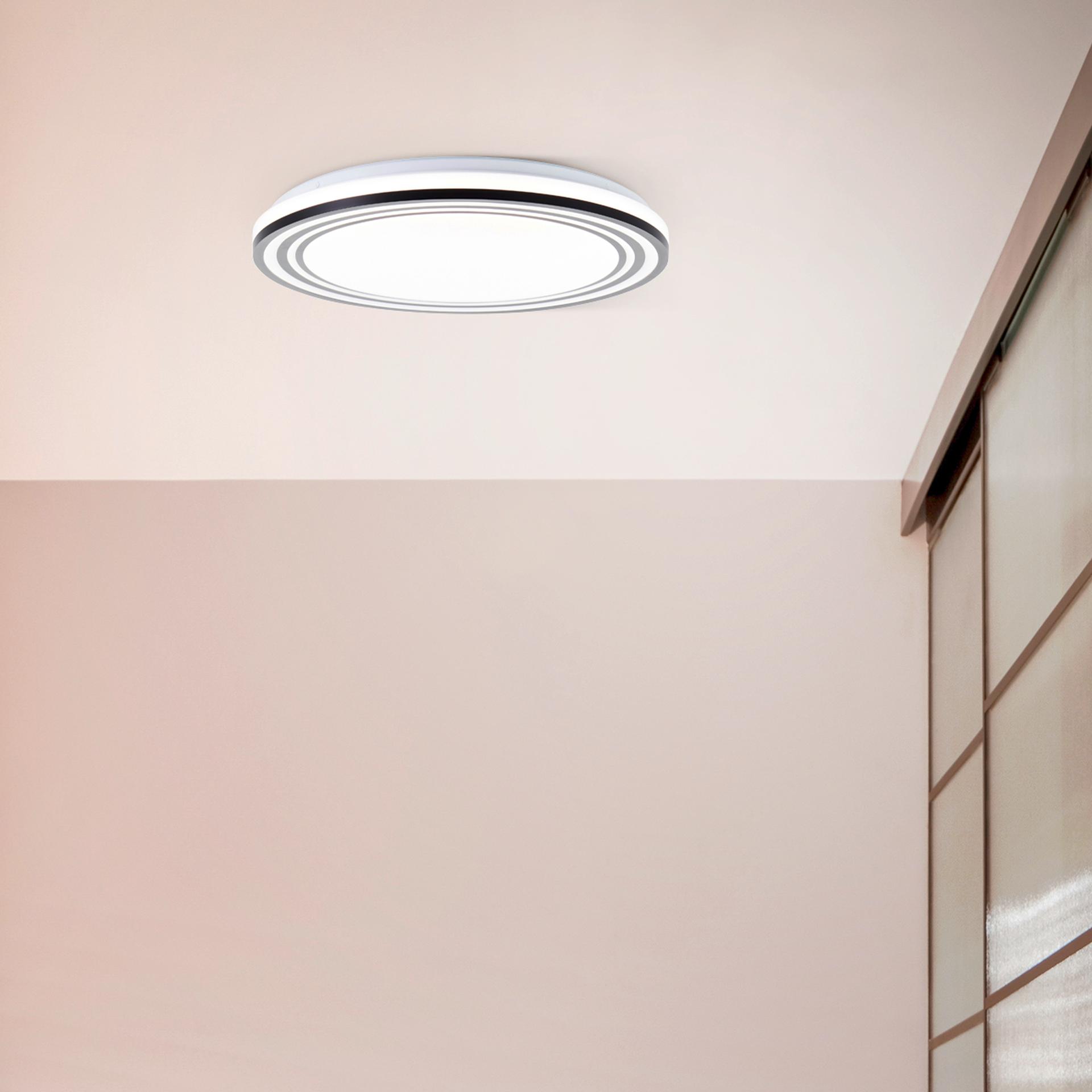Wand- und Deckenleuchte Kian, schwarz, 7 x 49 cm, Metall Led-lampe