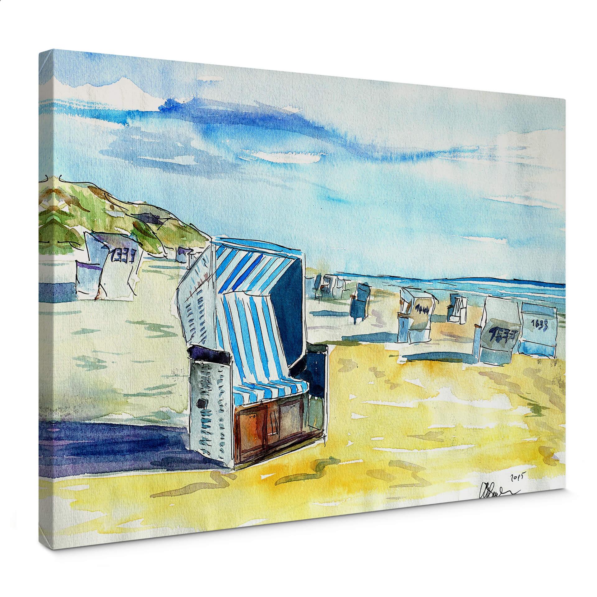 Canvastavla Bleichner - Sylts strand