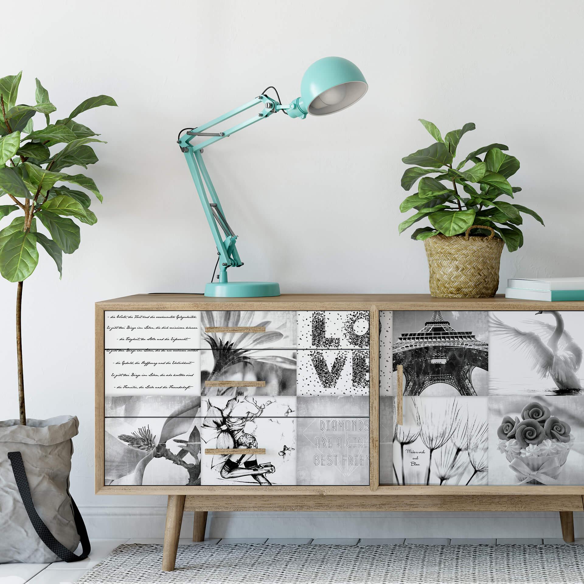 Zelfklevende Poster - Impressions of a Girly Life - panorama