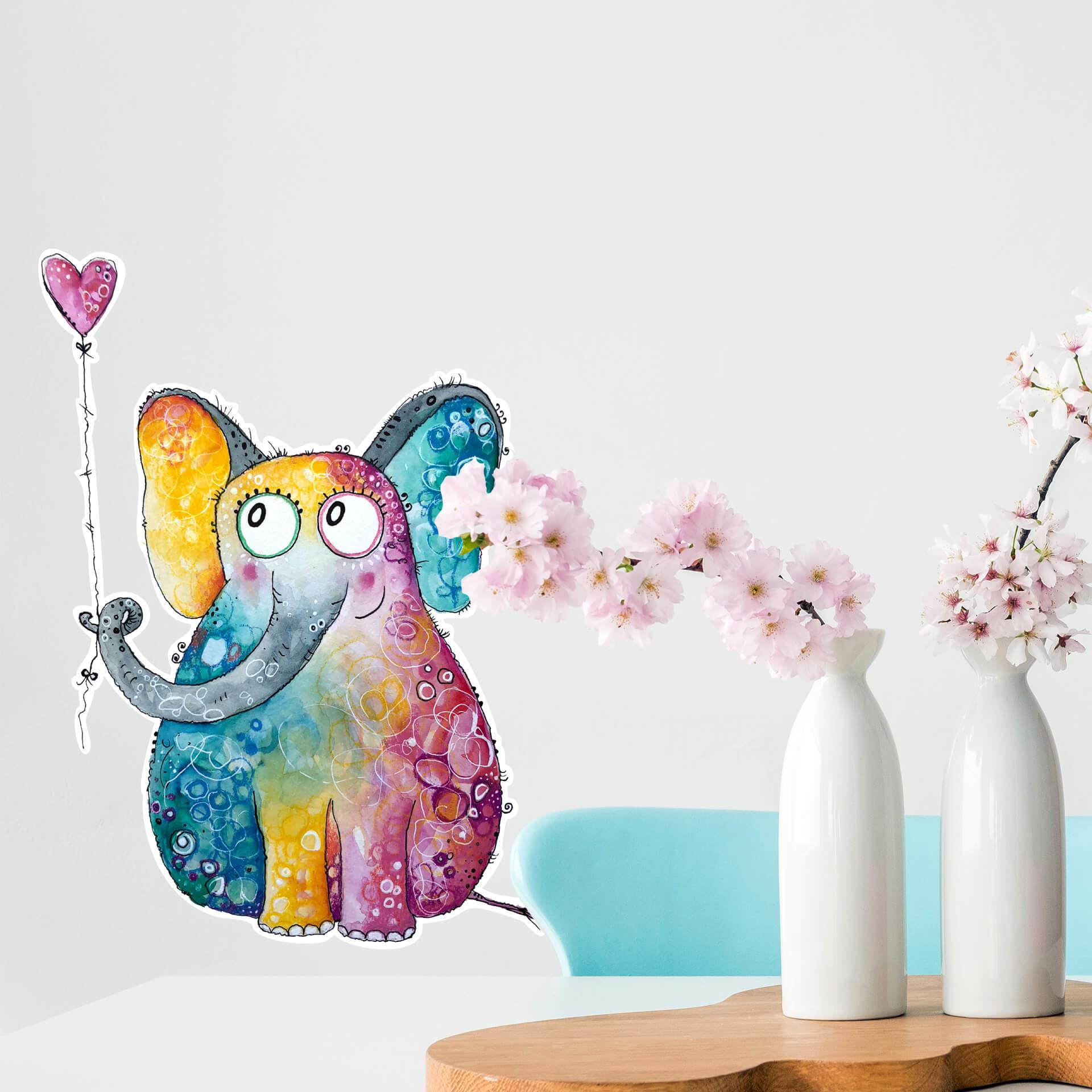 Muursticker Hagenmeyer - Olifant met Hart