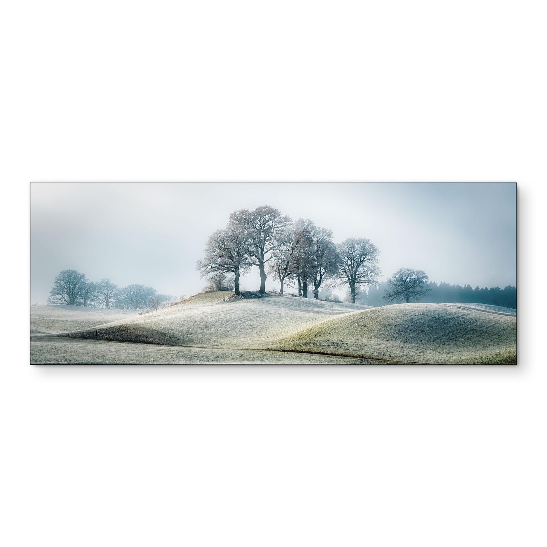 Fototapet Frostigt bakkelandskab - Eisenmann - Panorama – print på aluminium (Alu-Dibond)