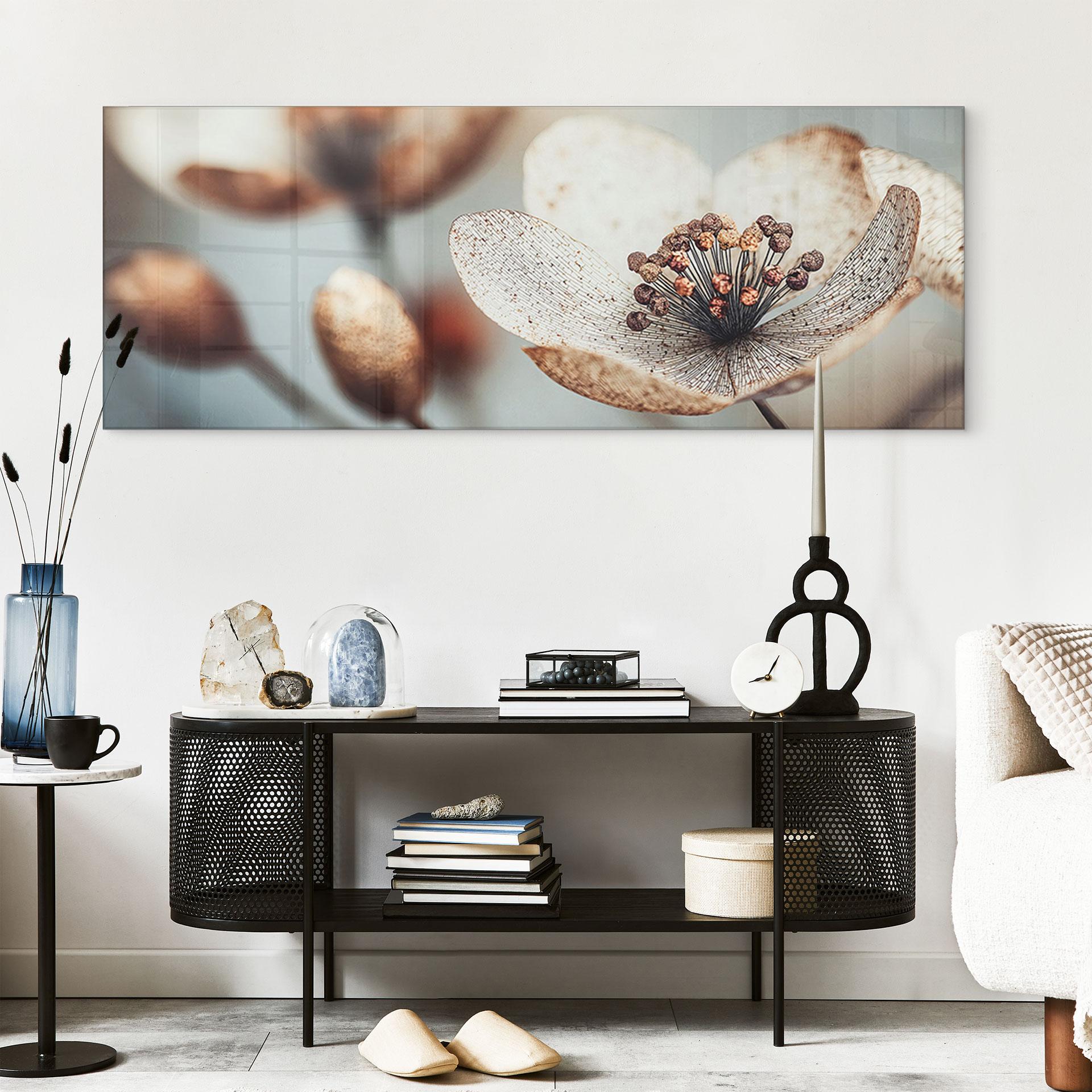 Akrylbillede Boho tørret blomst makro - Treechild - Panorama