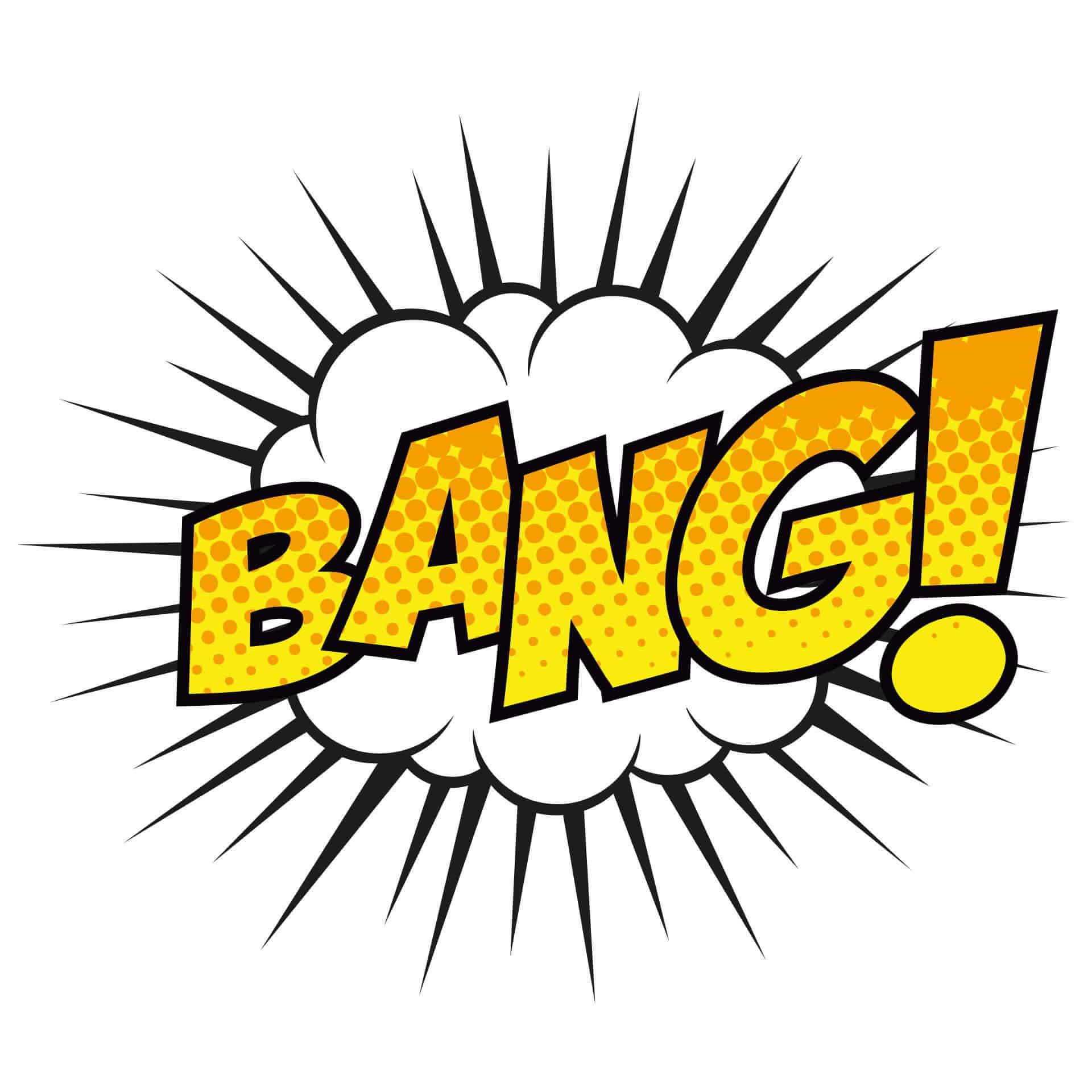 Wallsticker -  Comic Soundeffect - Bang
