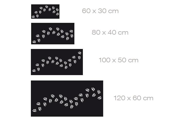Fensterdekor Pfotentapsen