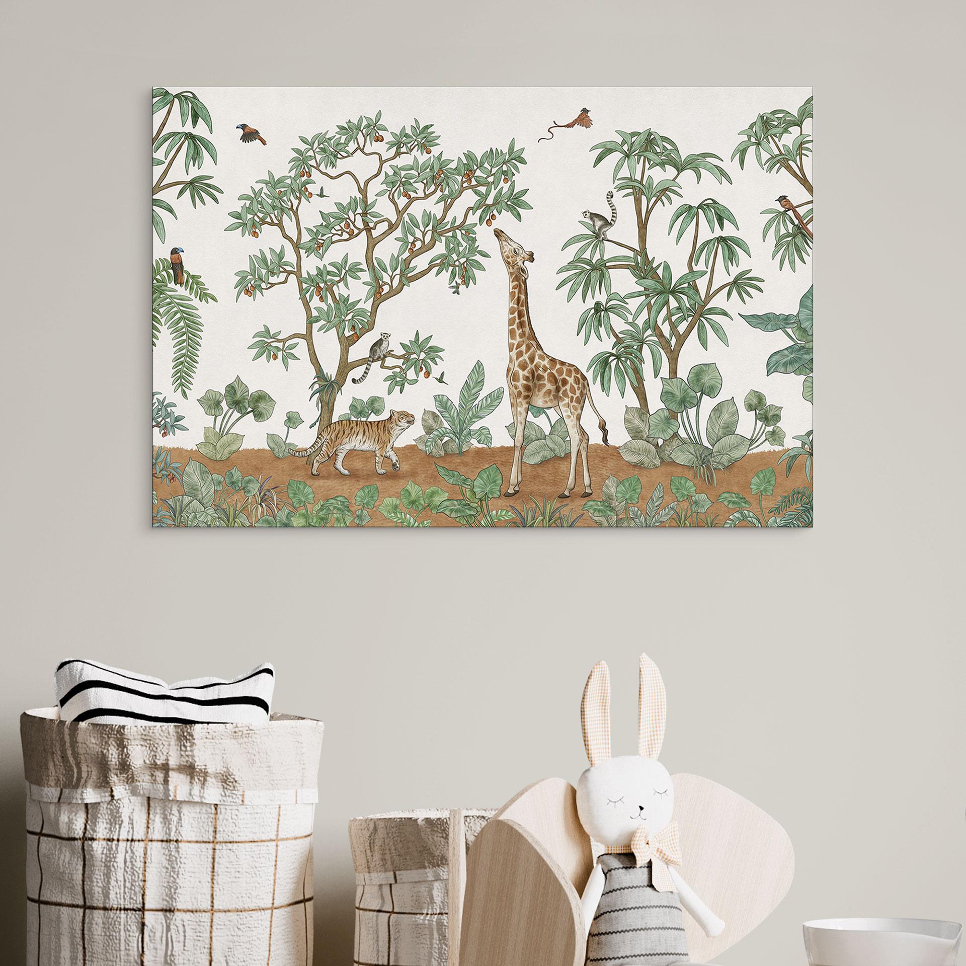 Billede skjult objekt jungledyr - Kikki Belle – print på aluminium (Alu-Dibond)