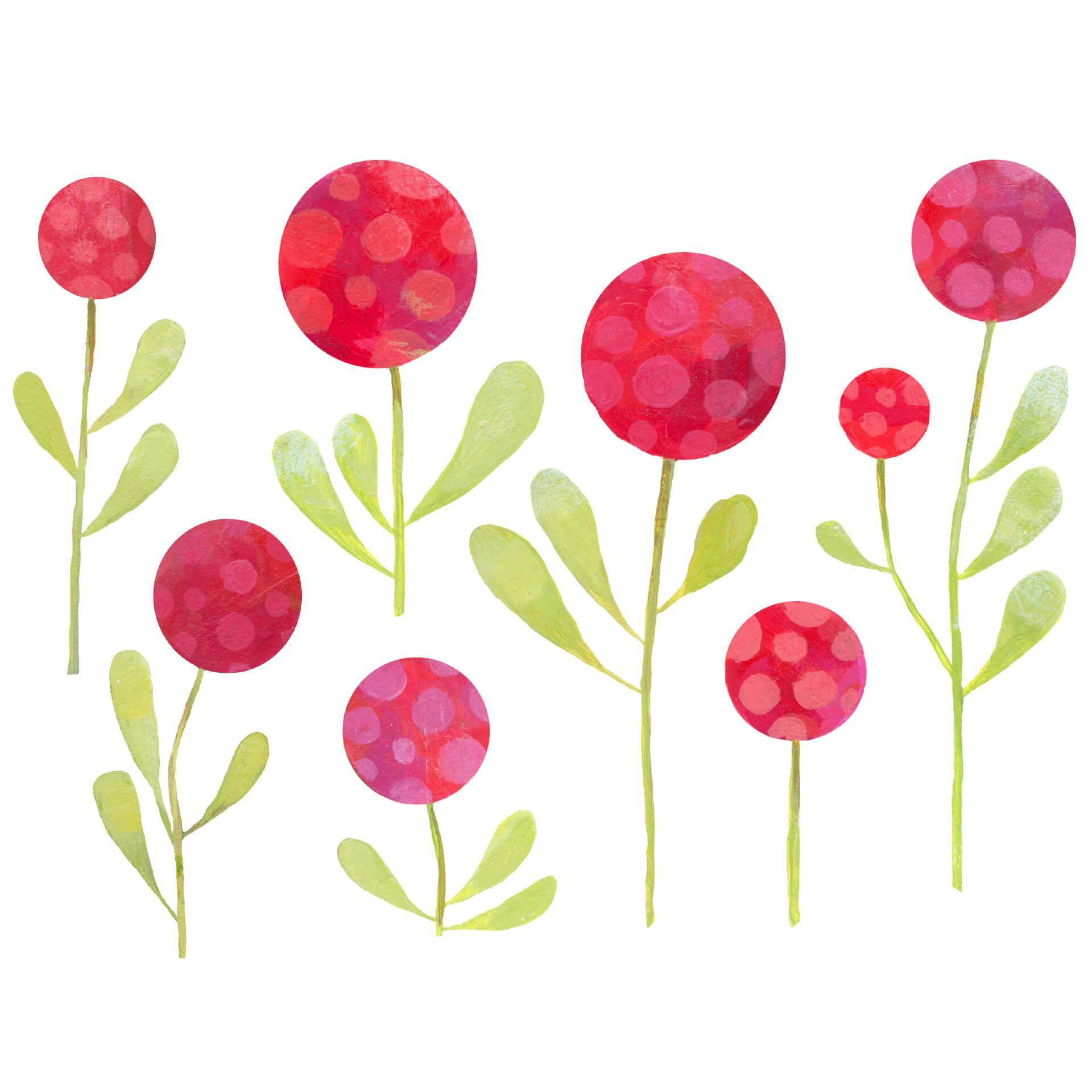 Wallsticker Blanz - Skovens blomster